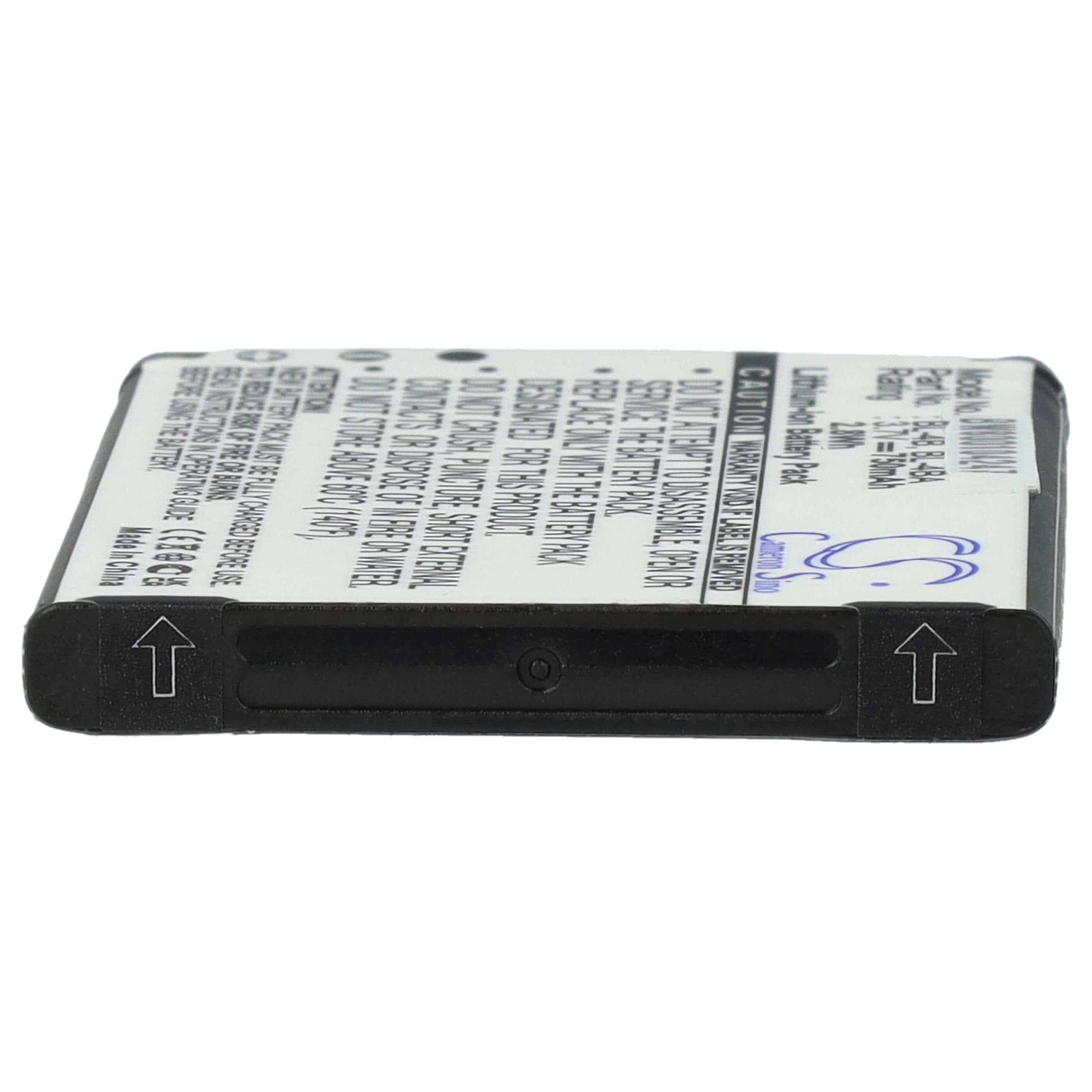 Mobile Phone Battery Replacement for Elson BTY26176MOBISTEL/STD, BTY26176 - 800mAh 3.7V Li-Ion