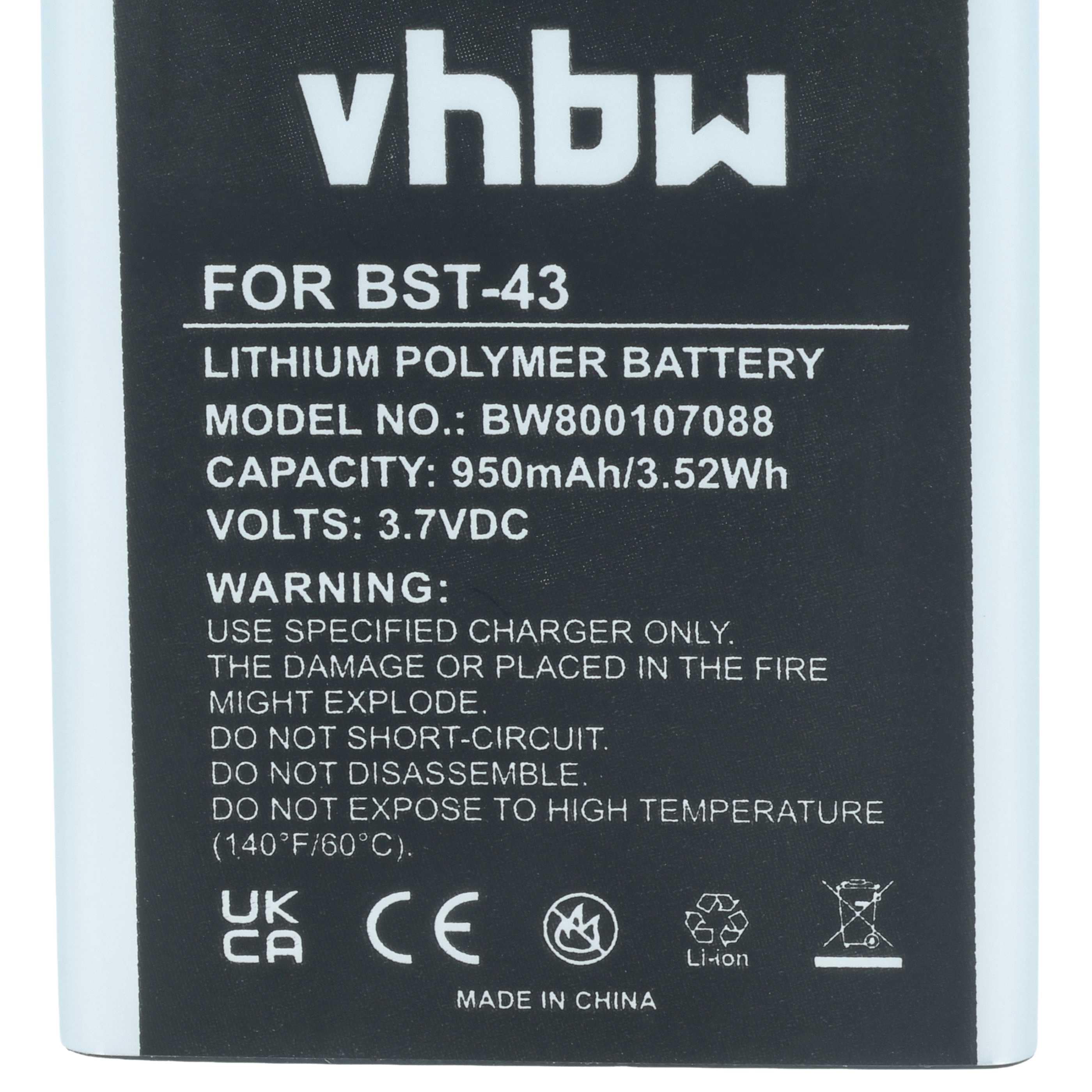 Akumulator do telefonu smartfona zamiennik Sony-Ericsson BST-43 - 950 mAh 3,7 V Li-Ion