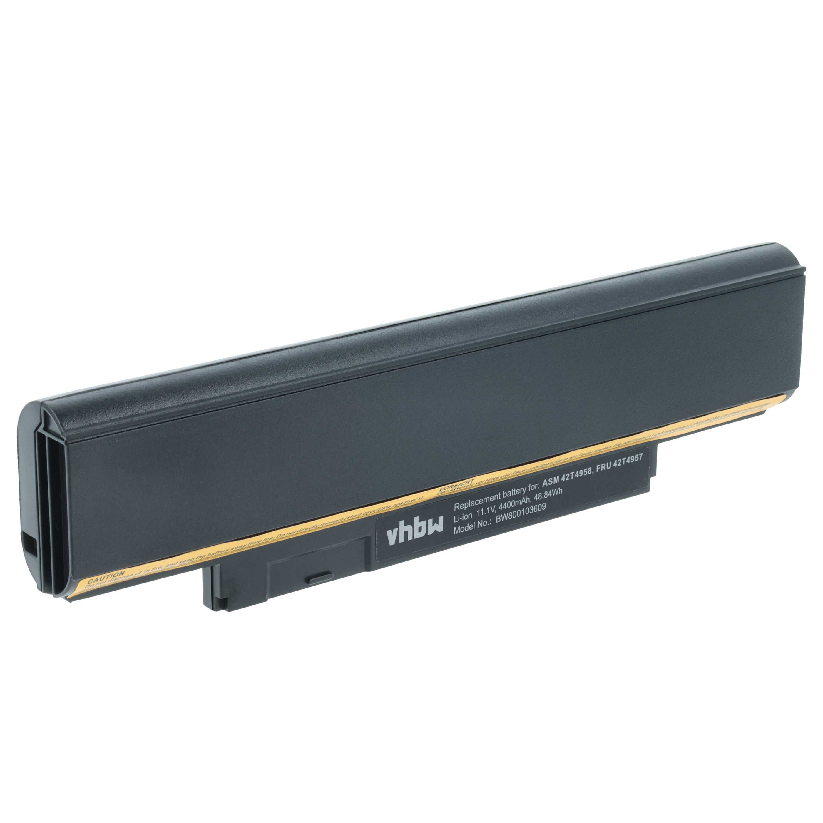 Batteria sostituisce Lenovo 42T4945, 42T4943, 0A36292, 0A36290 per notebook - 4400mAh 11,1V Li-Ion nero