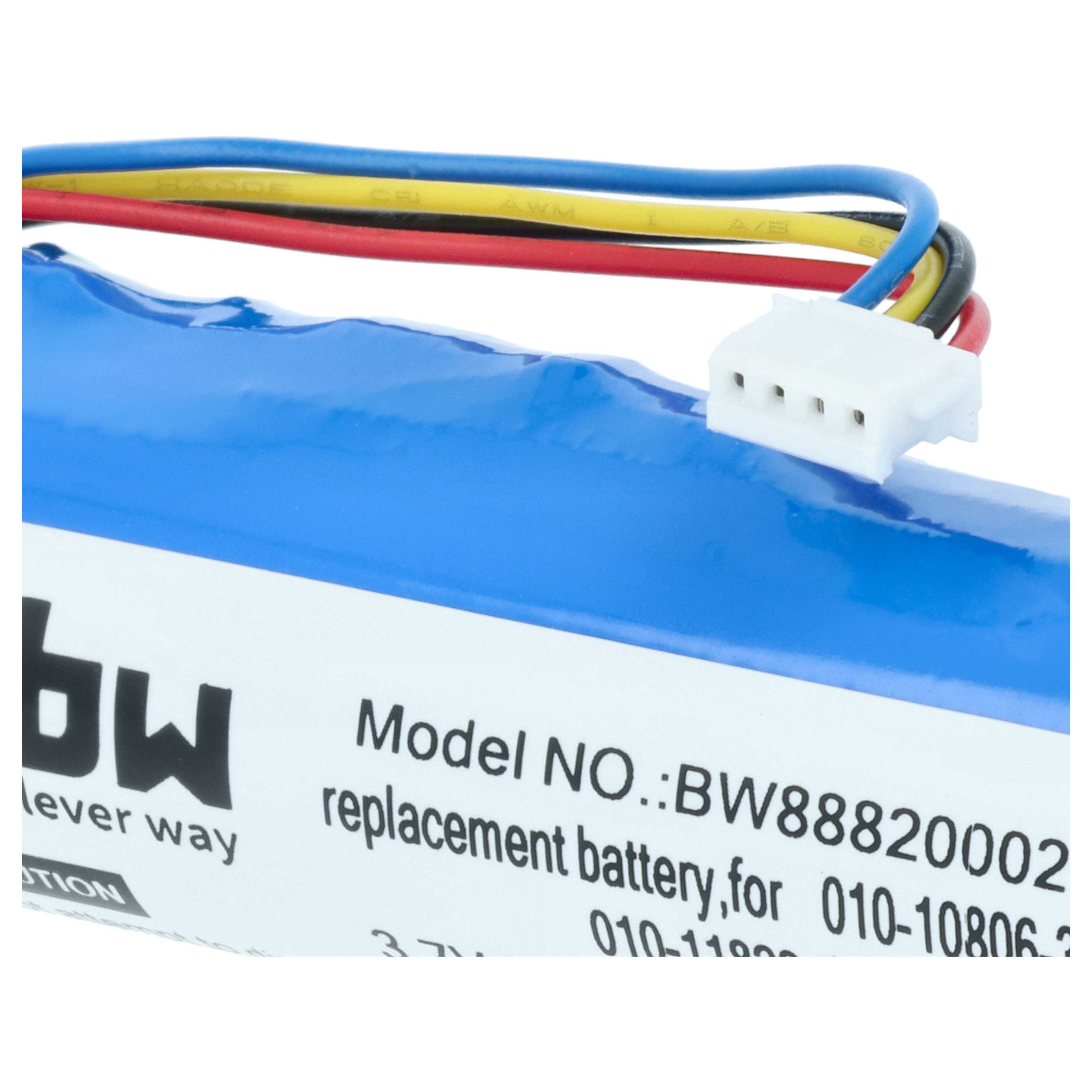 Batteria collare per collare per cani sostituisce Garmin 010-11828-03, 010-10806-30 - 3400mAh 3,7V Li-Ion