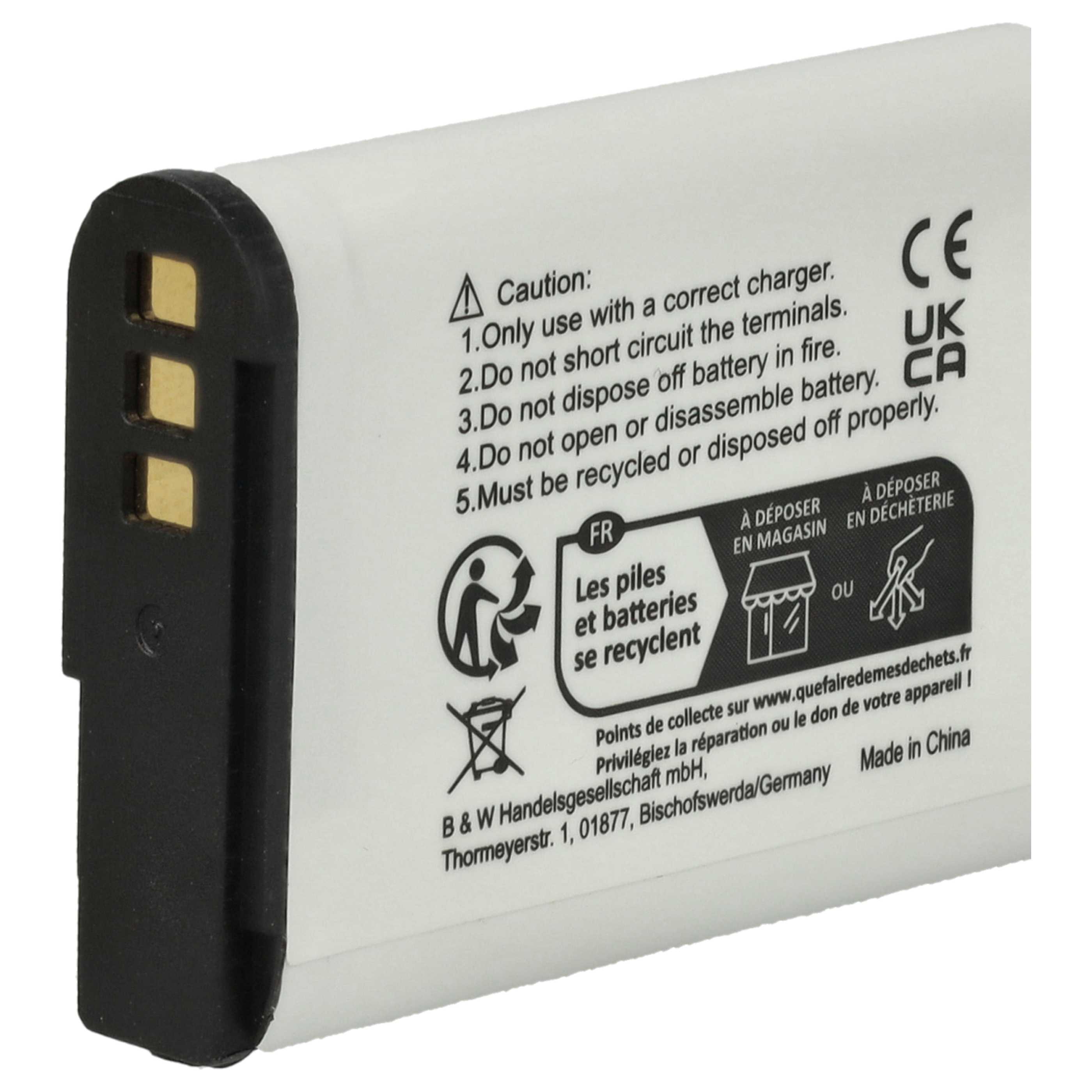 3x Battery replaces Nikon EN-EL23 - 1400mAh, 3.8V, Li-Ion