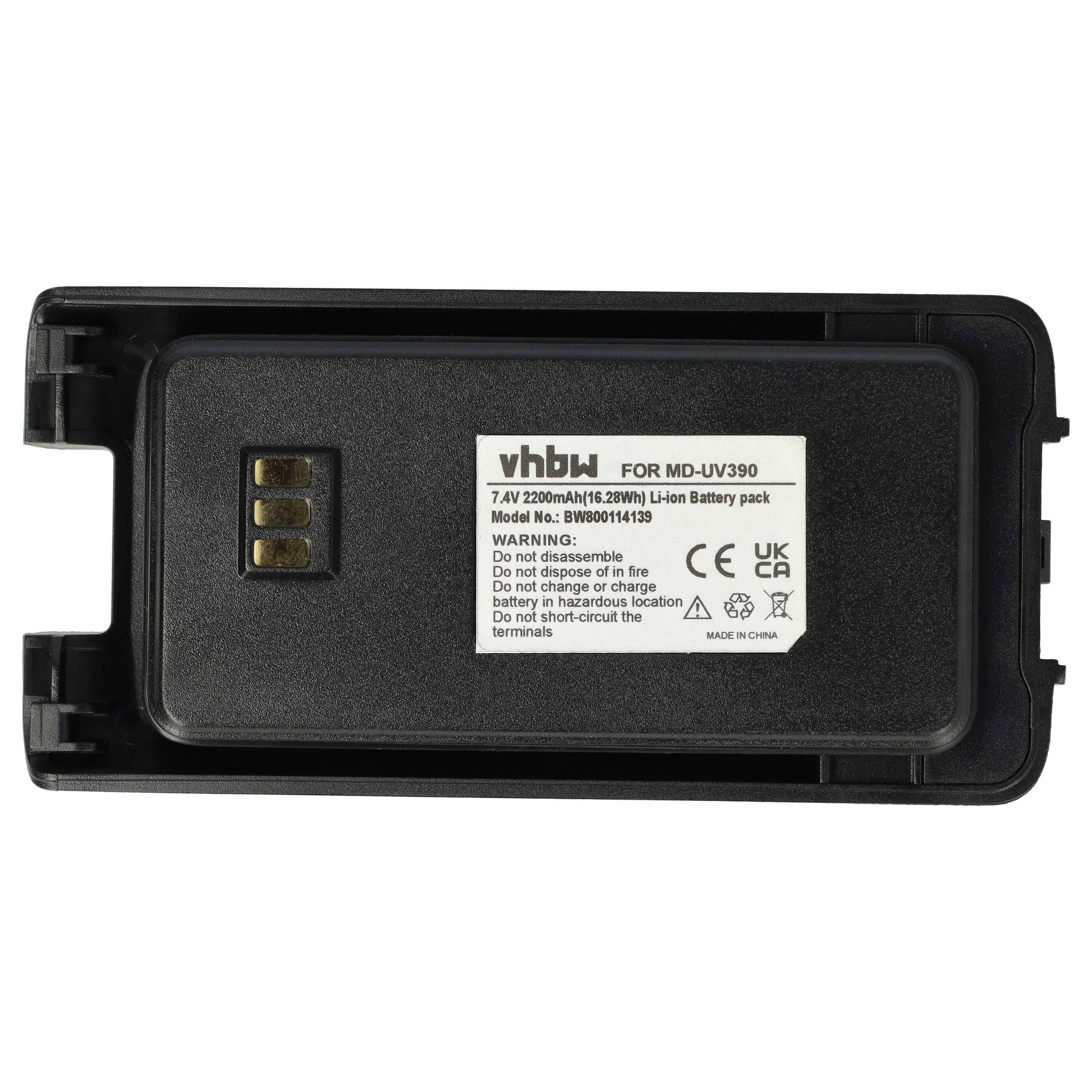 Batterie remplace Harico BL50 pour radio talkie-walkie - 2200mAh 7,4V Li-ion