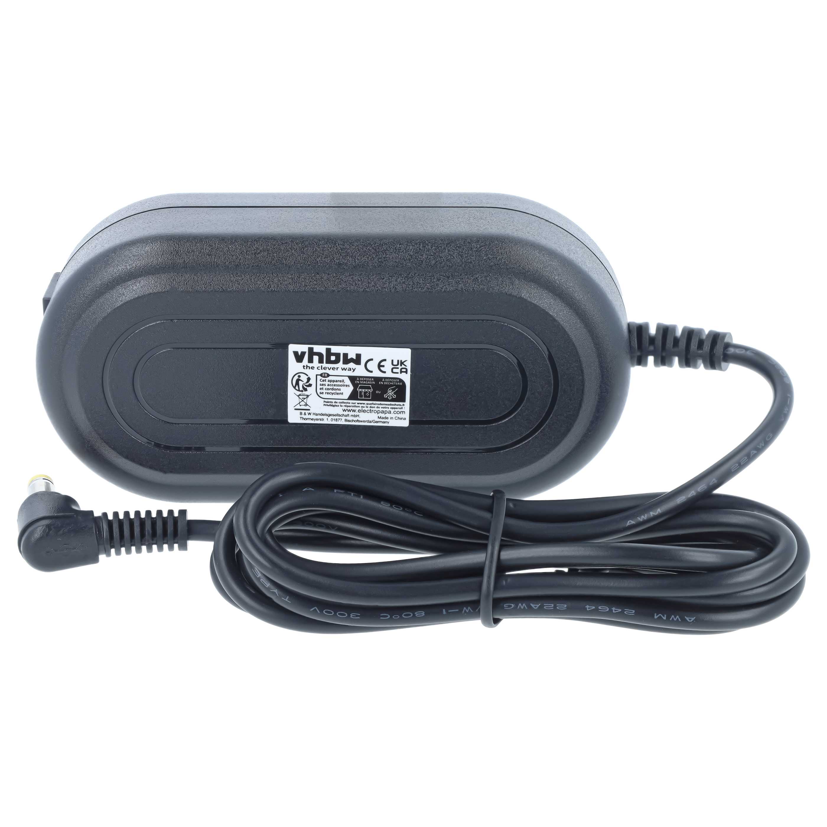 Power Supply replaces DMW-Ac7 for Camera - 2 m, 8.4 V 1.0 A