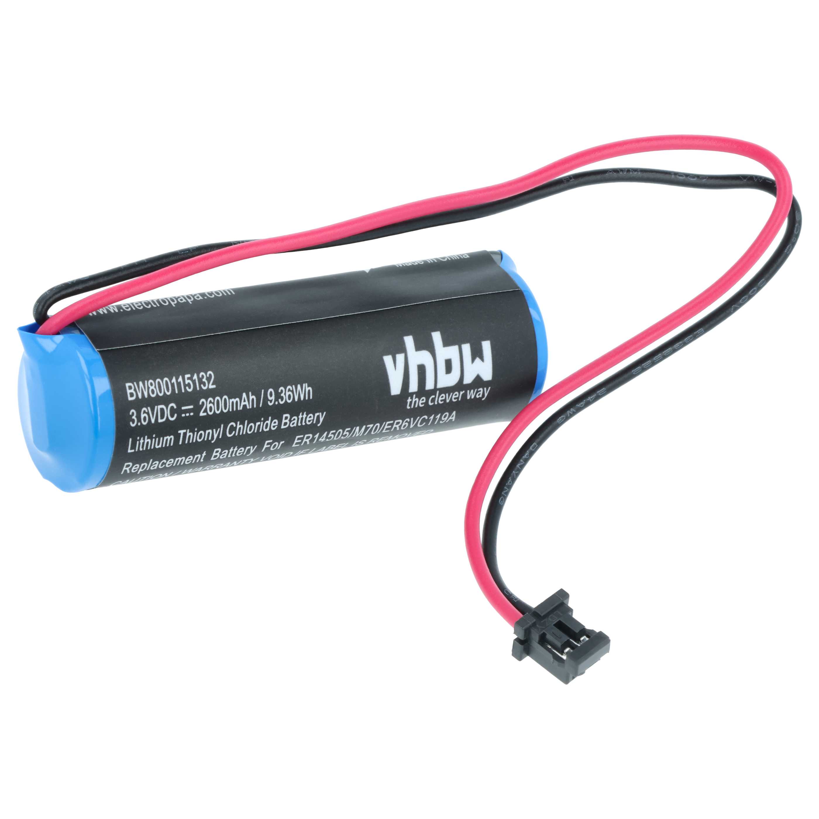 Bateria do maszyny CNC Mitsubishi - 2600 mAh 3,6 V Li-Ion