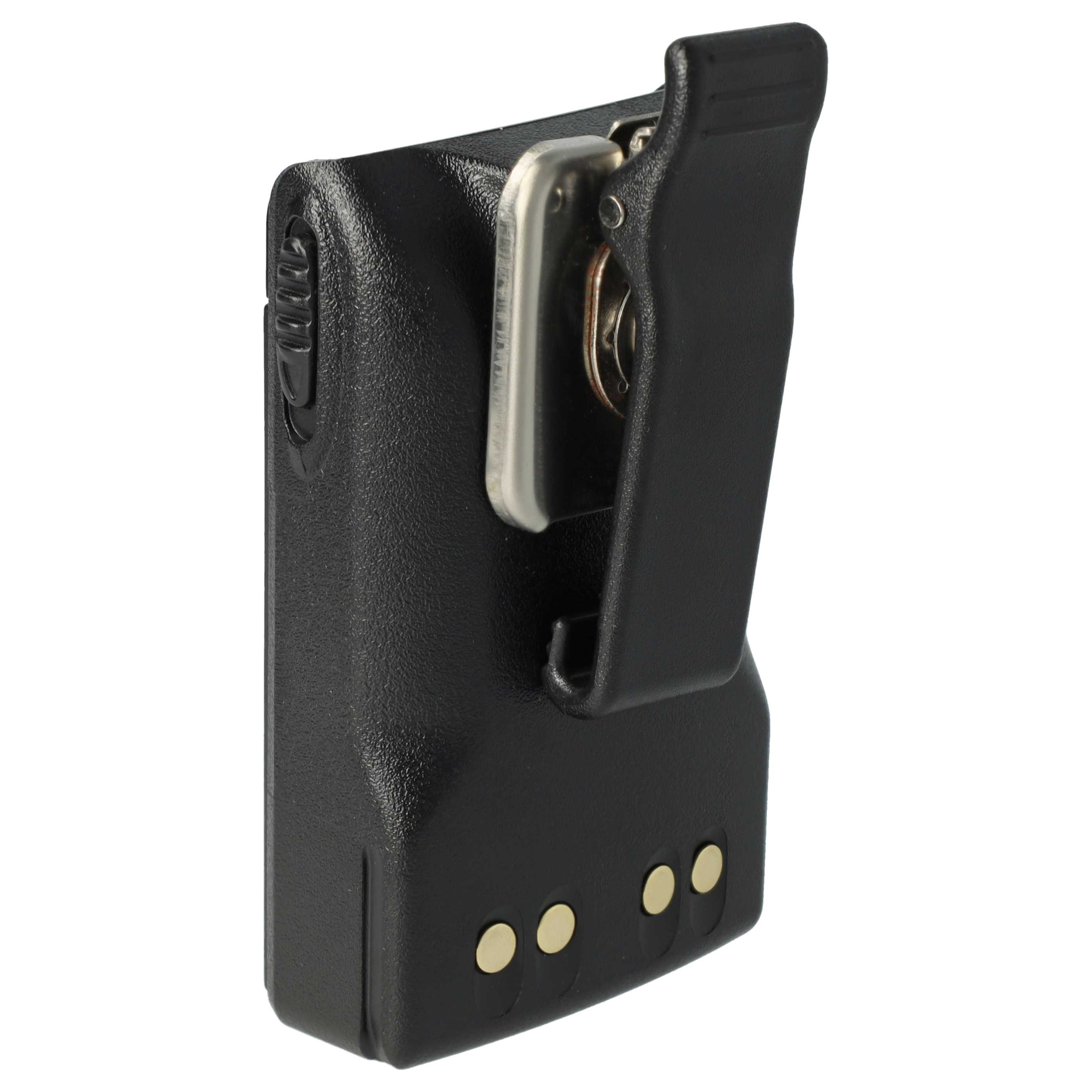 Radio 10x Battery replaces Motorola JMNN4023BR, JMNN4023, JMNN4024 - 2600 mAh 7.2 V Li-Ion + Belt Clip