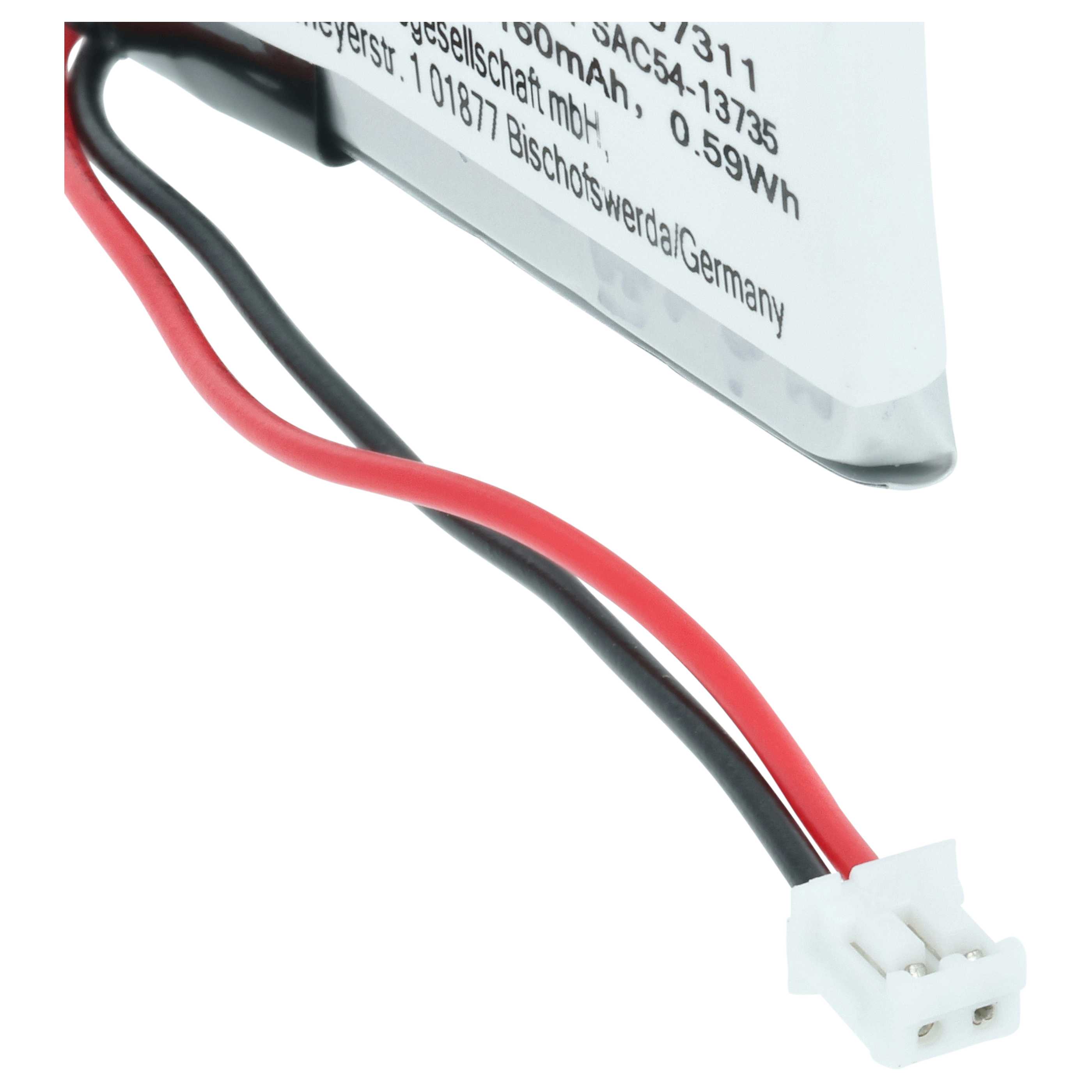 Batteria collare per collare per cani sostituisce SAC54-13735 - 160mAh 3,7V Li-Poly
