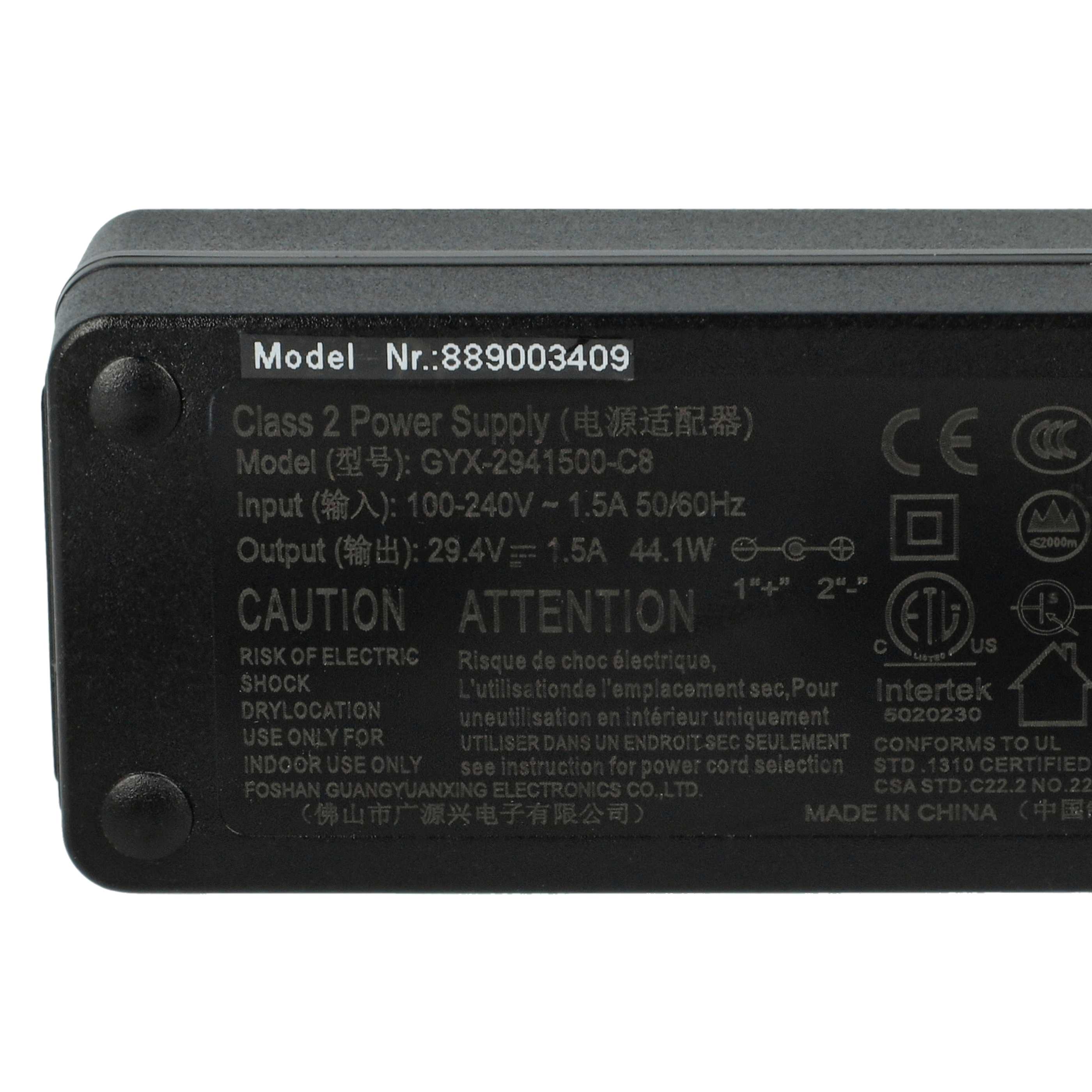 Chargeur pour batterie e-bike Prophete, Hagebaumarkt, Hofer, Praktiker - prise1,5 A