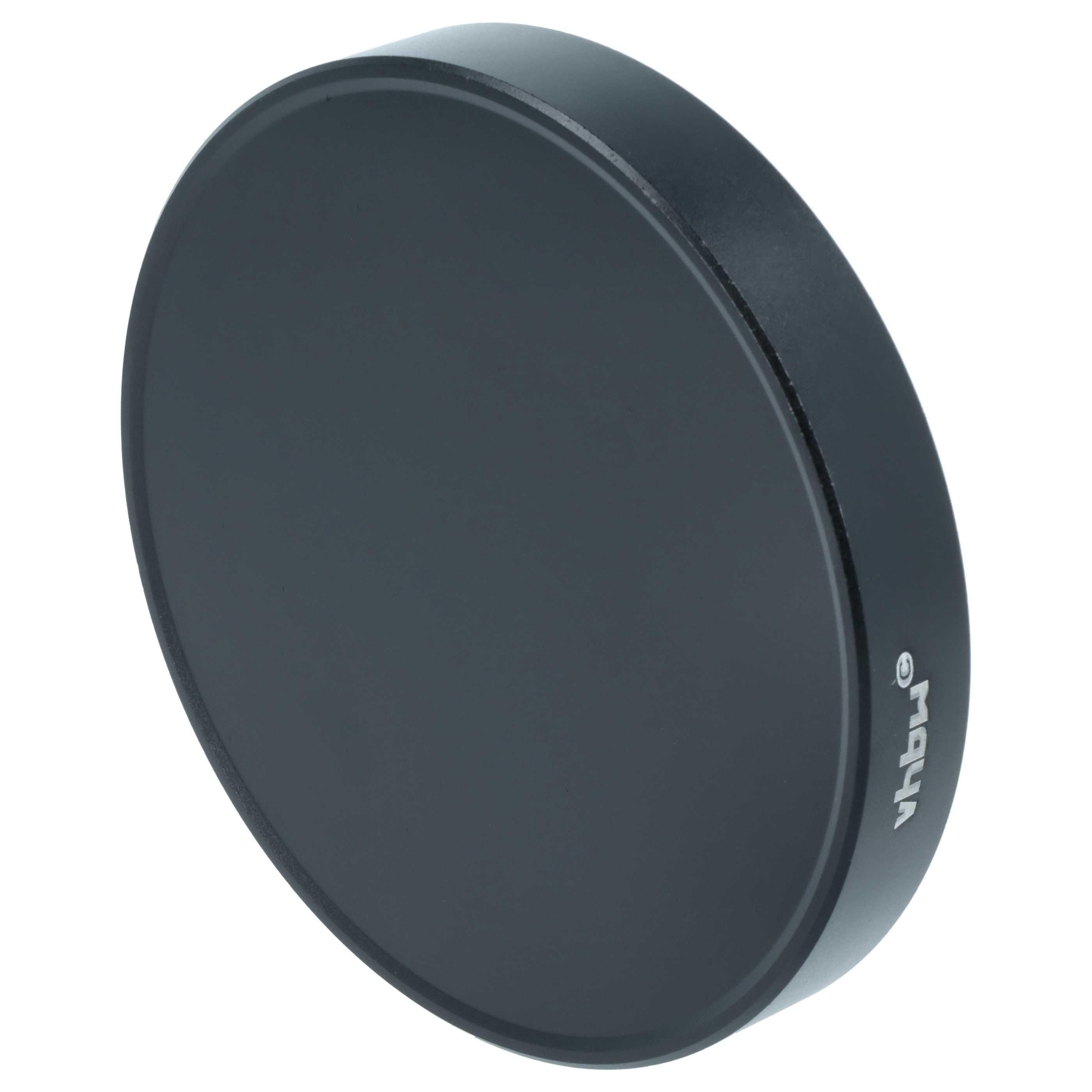 Bouchon d'objectif 80 mm - aluminium (anodisé) / intérieur flanelle, noir-mat