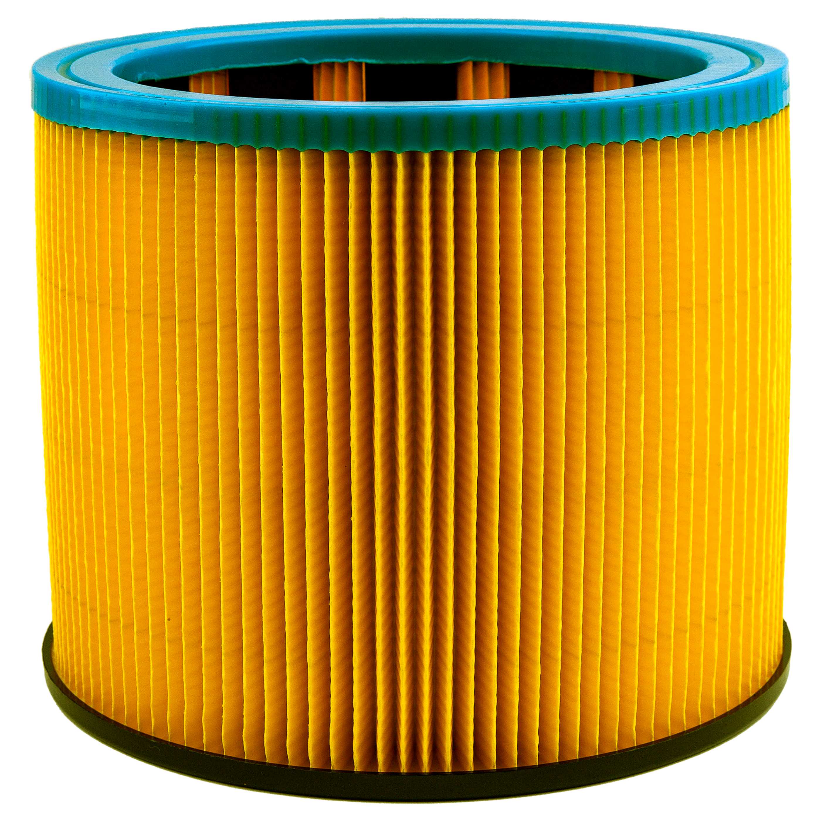 4x Filtercartridge filter replaces Starmix 413471, FP 7200 for Starmix Vacuum Cleaner, blue / yellow
