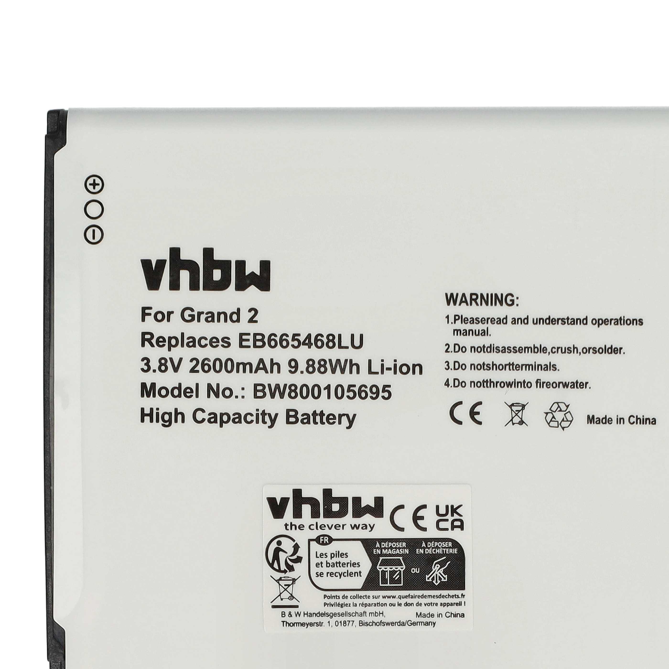 Akumulator do telefonu smartfona zamiennik Samsung EB665468LU, EB-B220AC - 2600 mAh 3,8 V Li-Ion