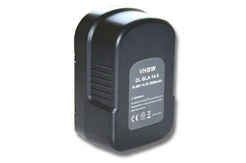 Batería reemplaza Black & Decker 499936-34 para herramienta - 3000 mAh, 14,4 V, NiMH