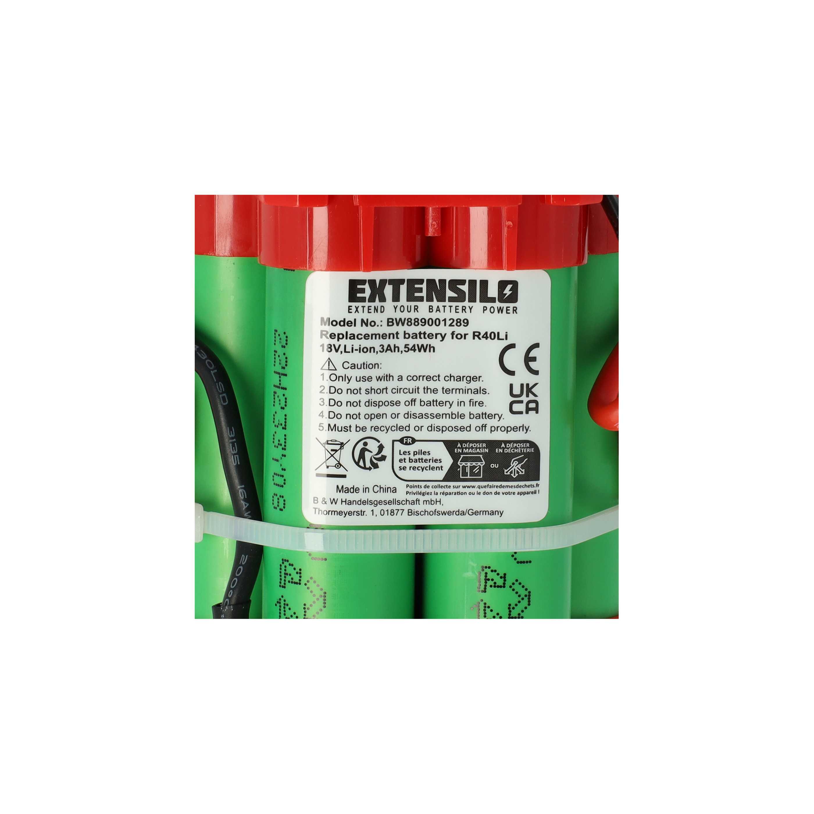 2x Battery suitable for Gardena R40Li, Husqvarna Automower, Flymo 1200R - 3000 mAh 18 V Li-Ion
