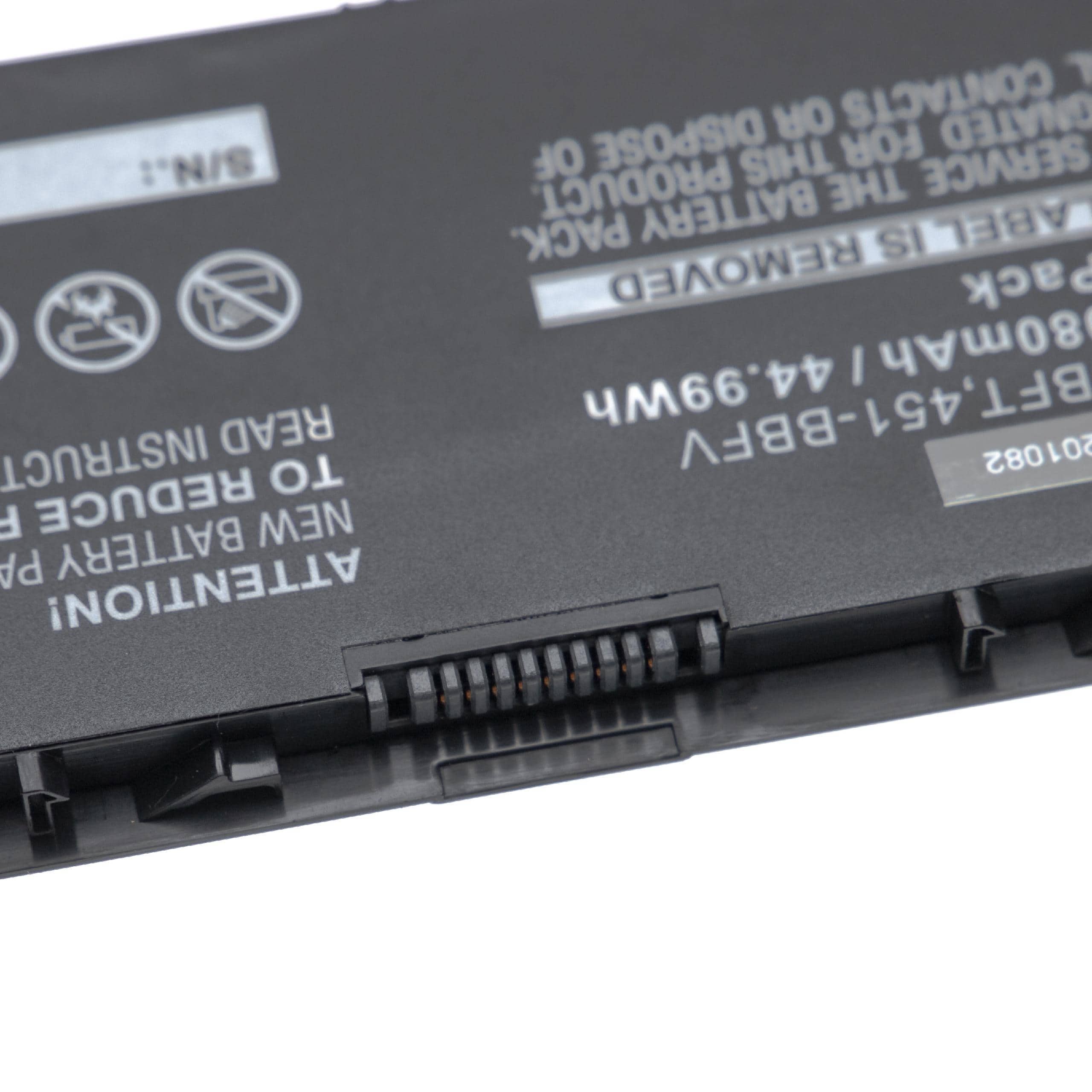 Batteria sostituisce Dell PFXCR, F38HT, 451-BBFY, 34GKR, 451-BBFT per notebook Dell - 6080mAh 7,4V Li-Ion nero