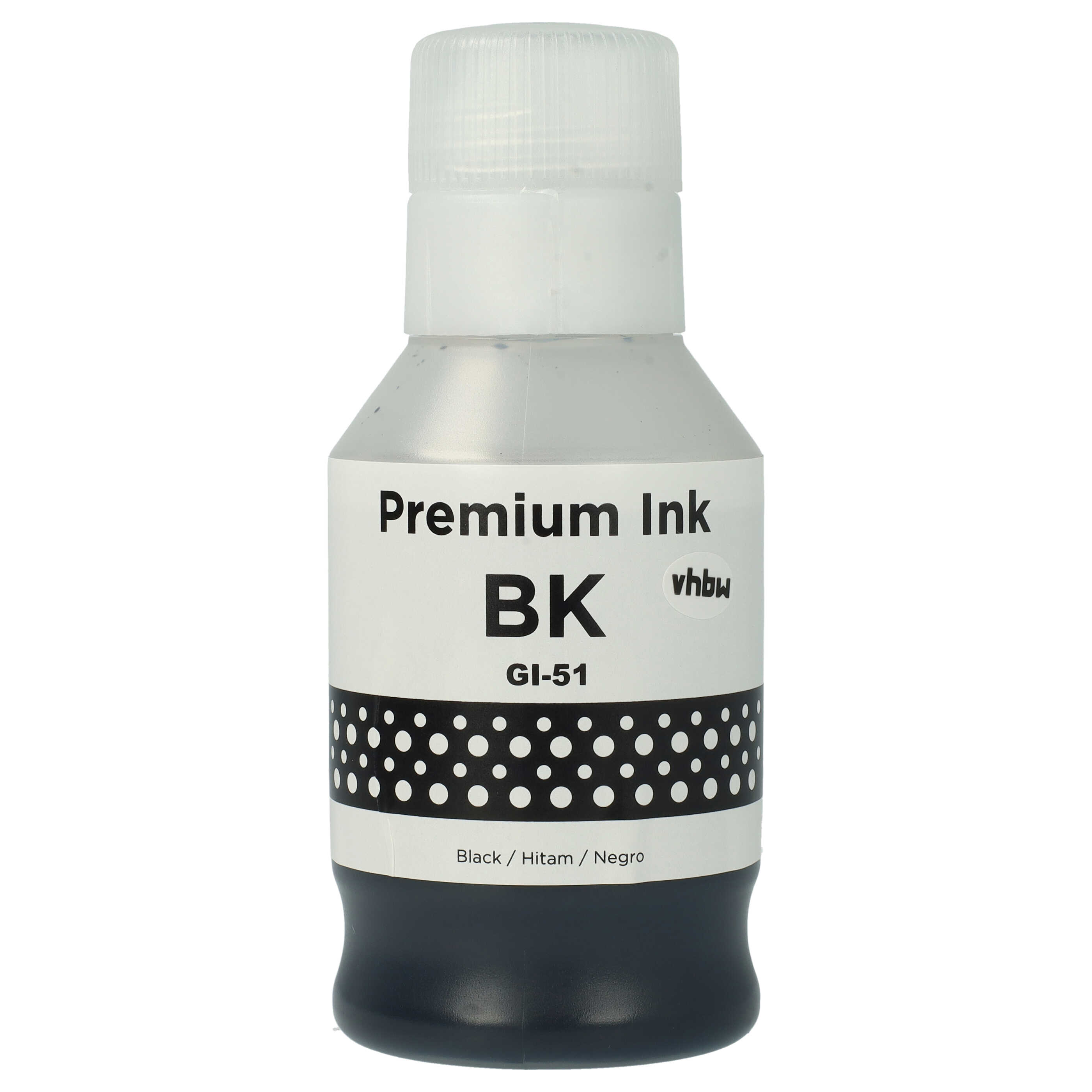 Refill Ink Black replaces Canon GI-11, GI-21, GI-41, 4528C001, GI-51, GI-41BK for Canon Dye Printer, 135 ml