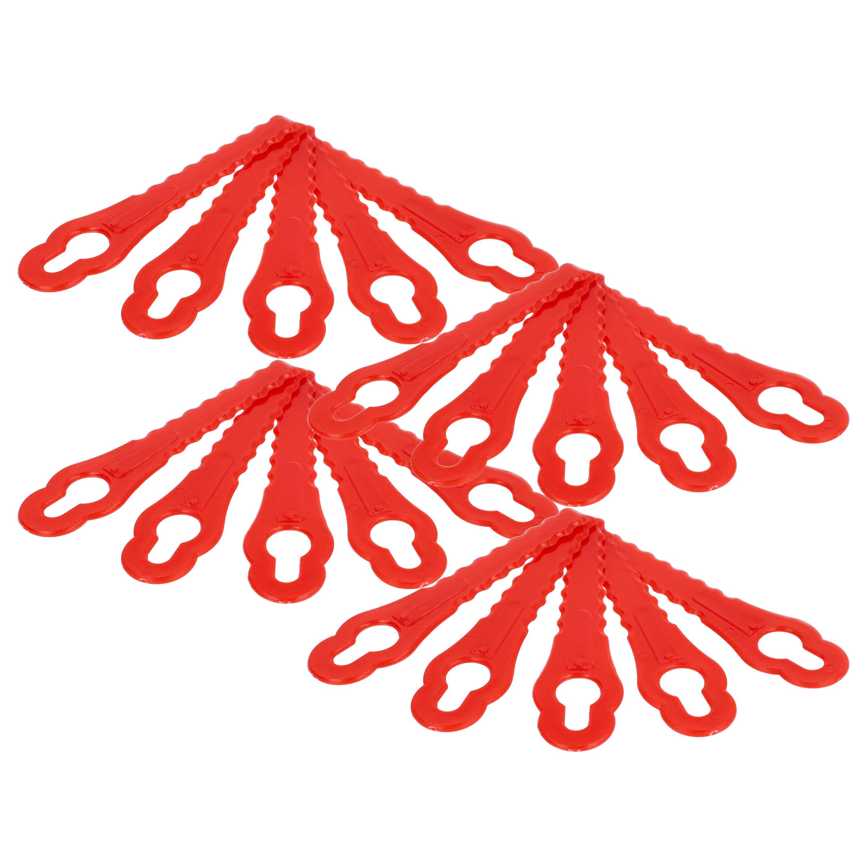 20x Lames remplace Grizzly 91094326 pour tondeuse – Couteaux polyamide, Rot