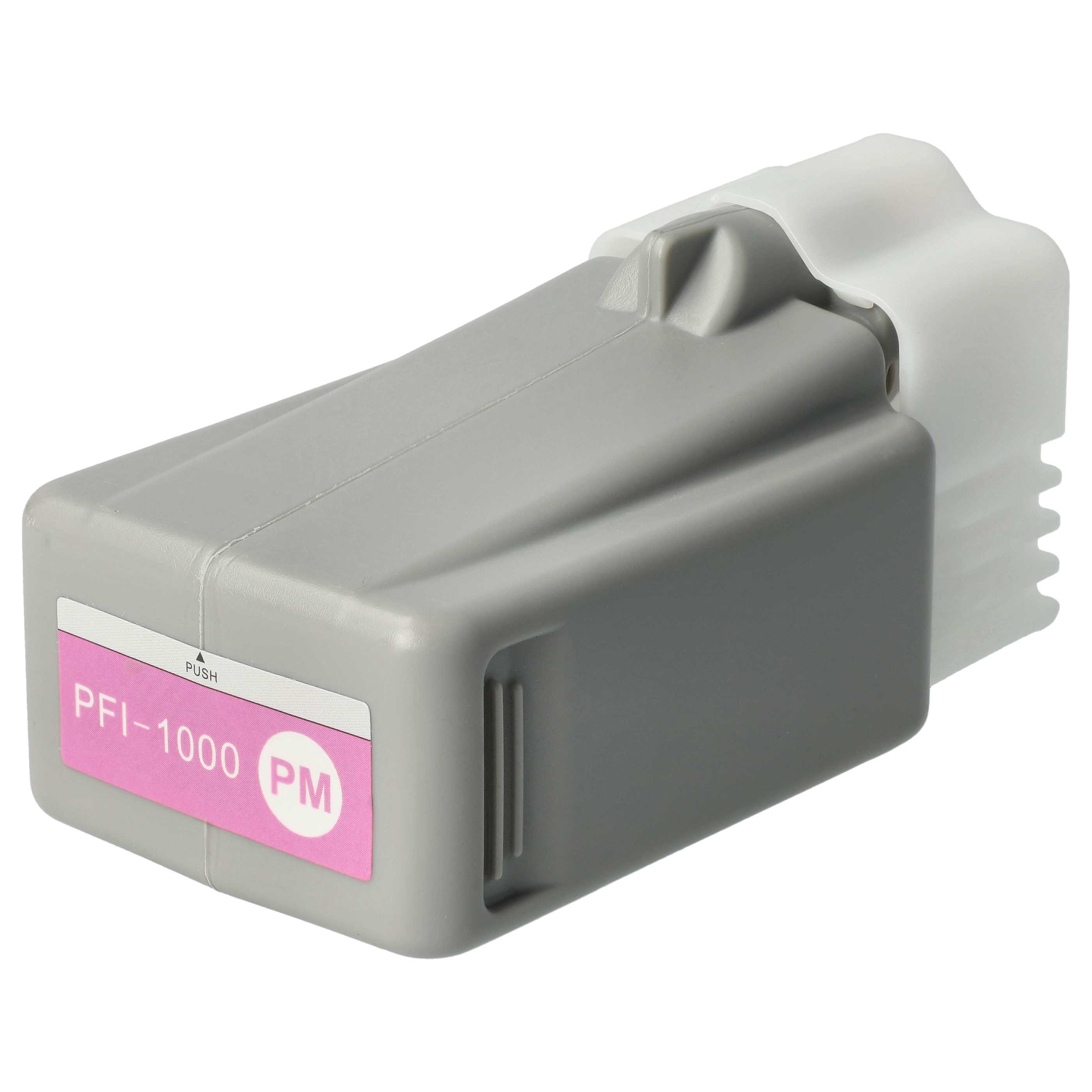 Ink Cartridge as Exchange for Canon PFI-1000PM, PFI-1000 PM for Canon Printer - photo magenta 80 ml + Chip