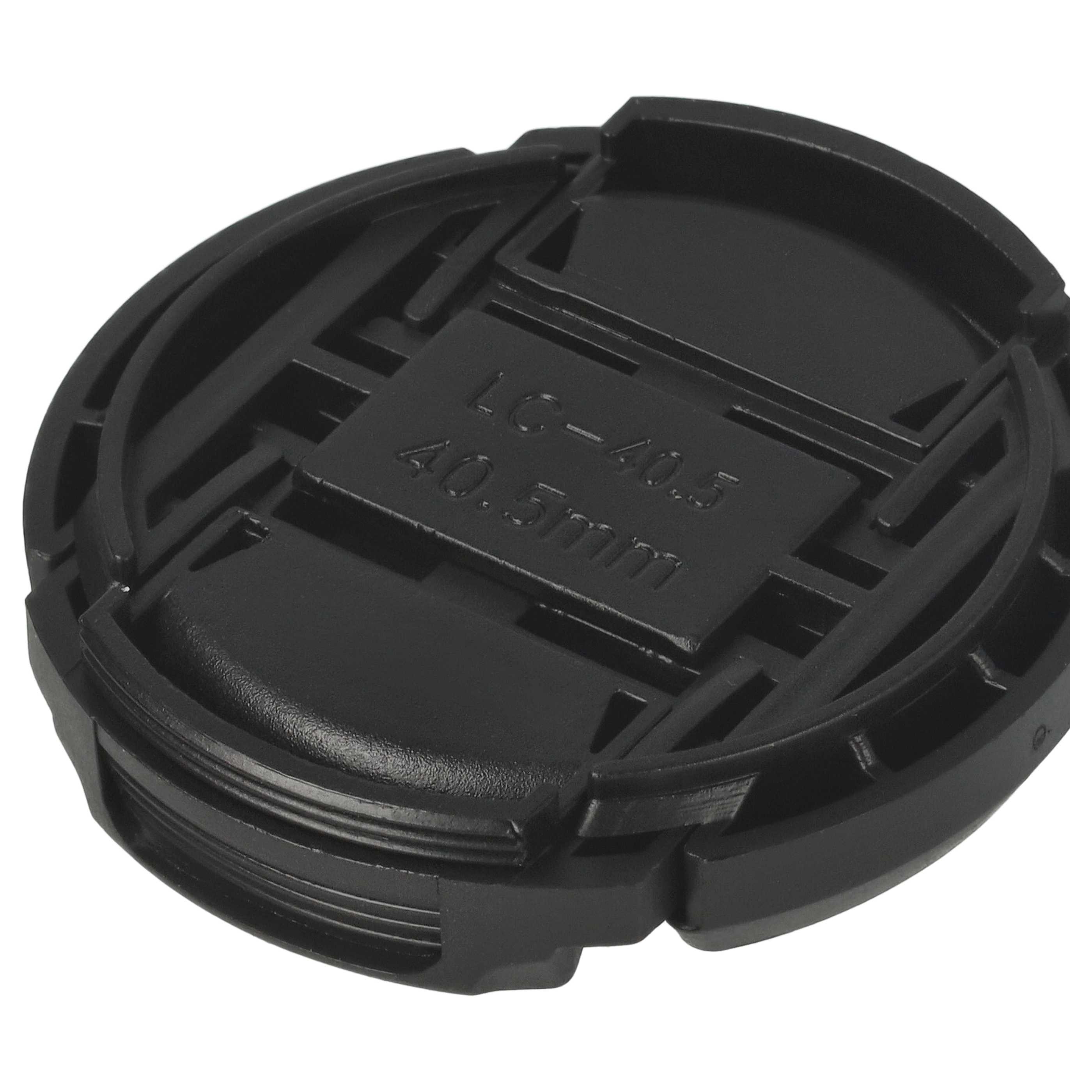 Bouchon d'objectif 40,5 mm - Prise centrée, plastique, noir