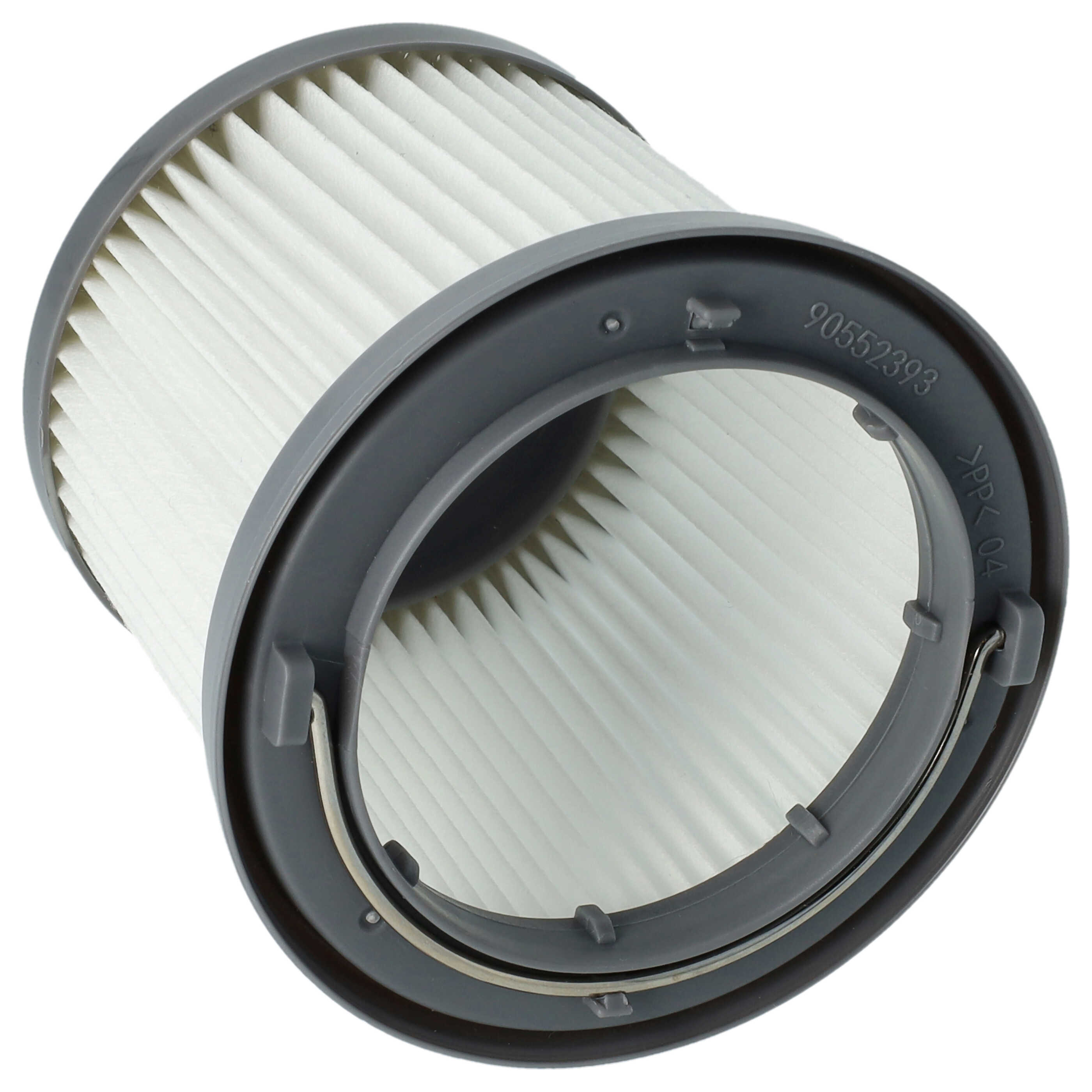 3x Filtercartridge filter replaces Black & Decker VF90, PVF110 for Black & Decker Vacuum Cleaner, white / grey