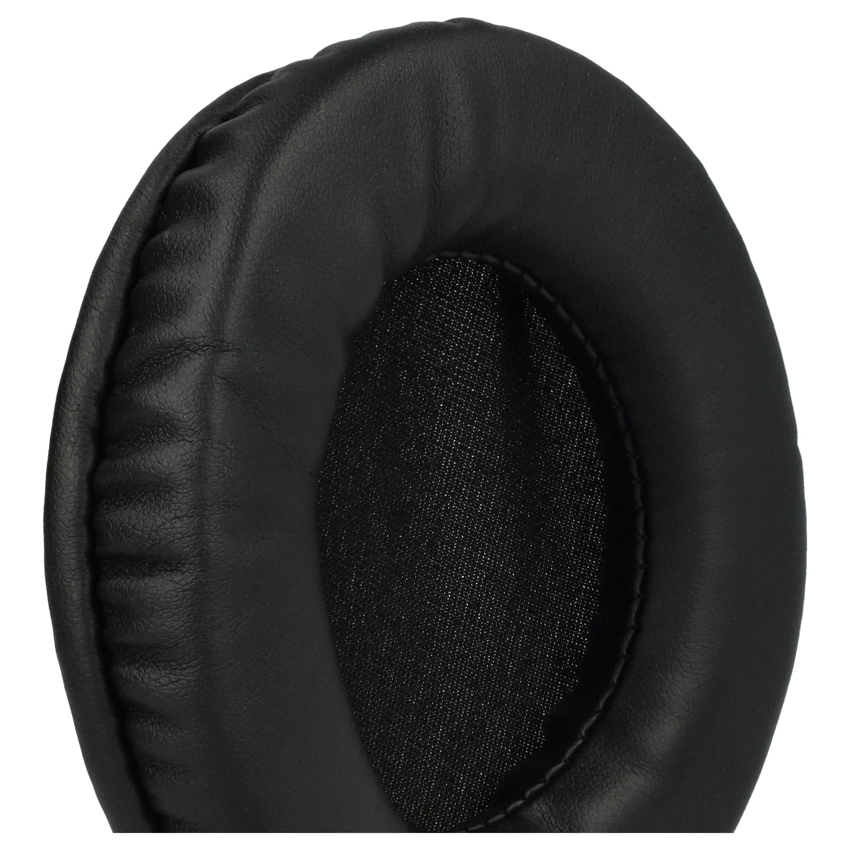 2x Poduszki do słuchawek 90mm, czarne