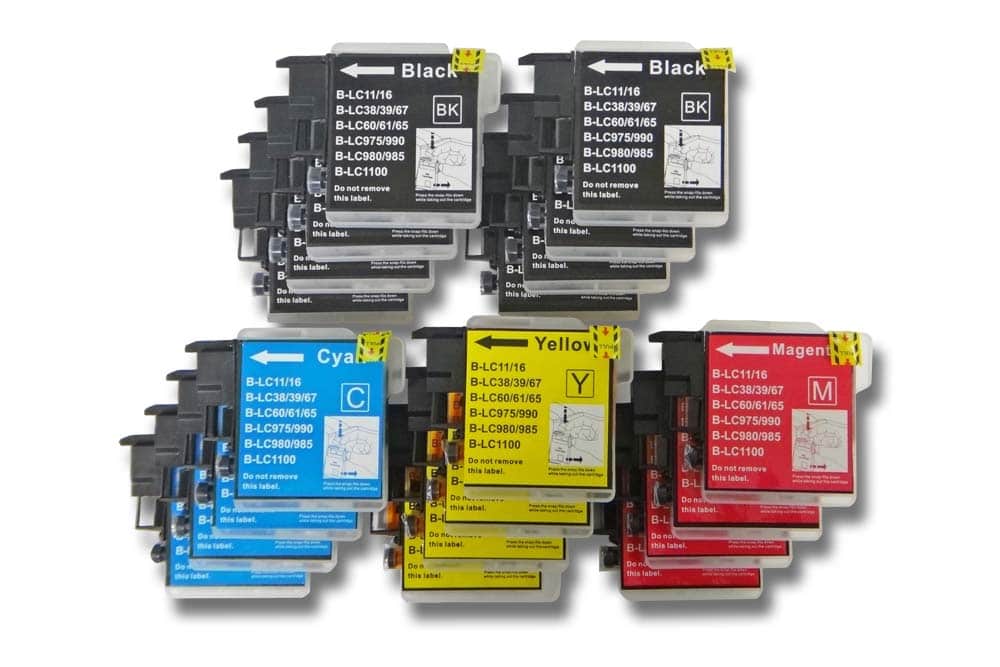 20x Ink Cartridges replaces Brother LC980 for DCP-145C Printer - B/C/M/Y
