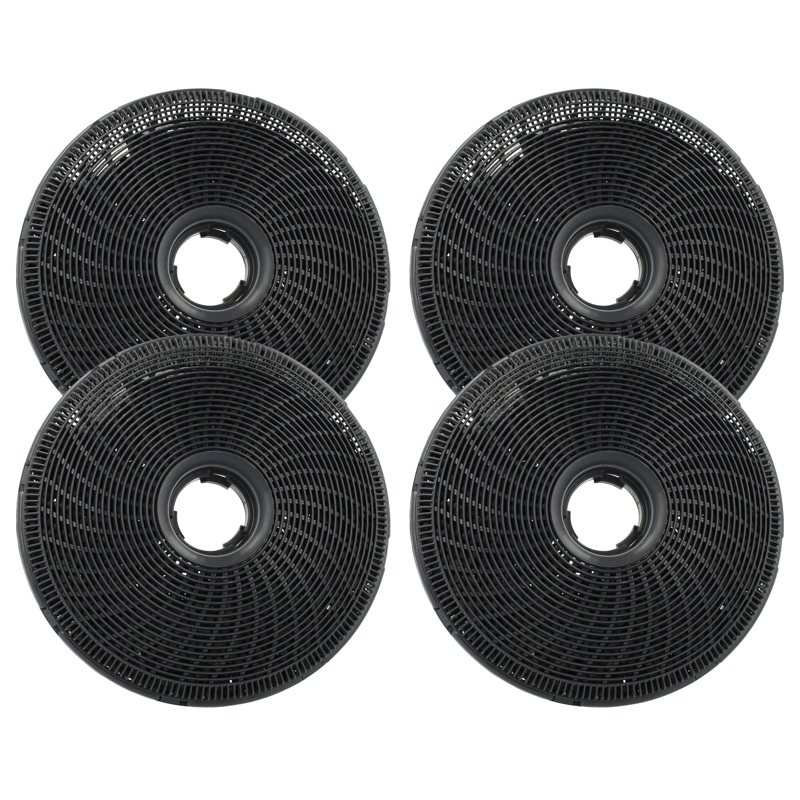 4x Filtres à charbon actif remplace Airlux CR430, AS-AZKF350, 8718868949813 pour hotte Zanussi