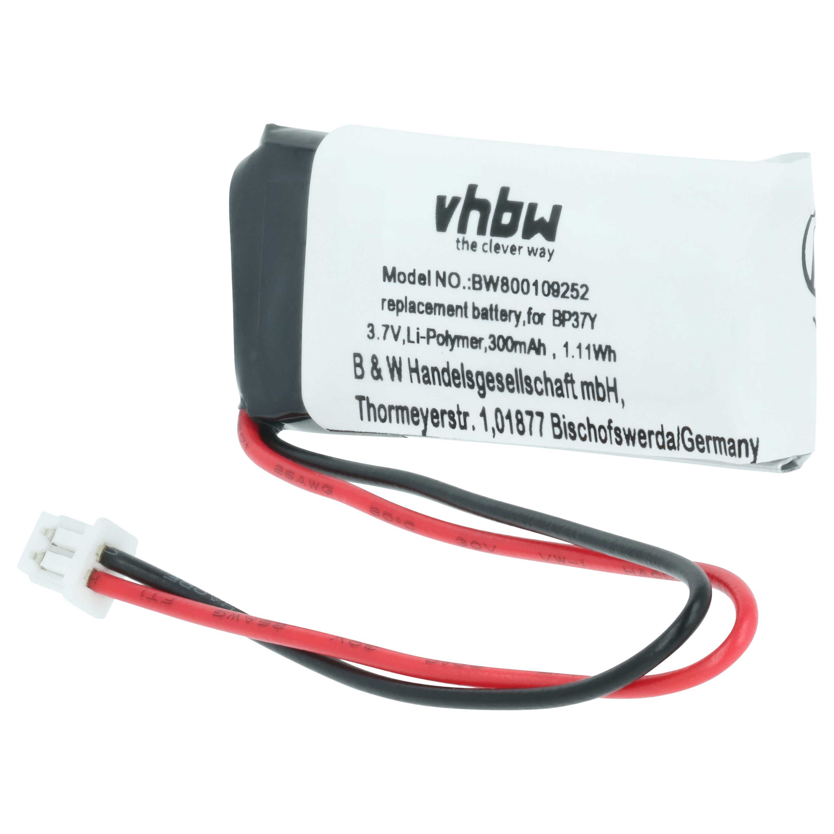 Dog Trainer Battery replaces BP37Y - 300 mAh 3.7 V Li-polymer