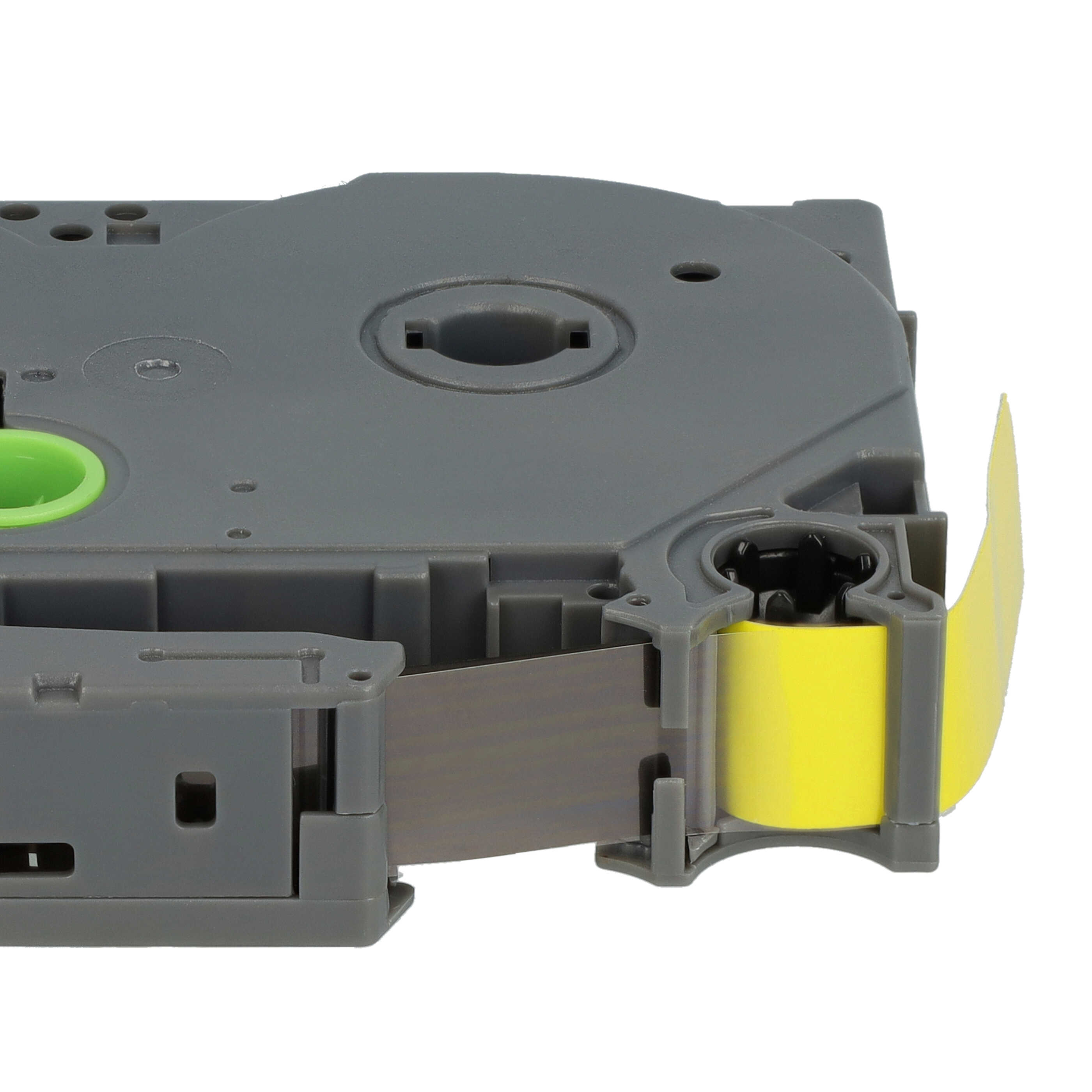 Label Tape replaces Brother TZE-631S - 12 mm Black to Yellow