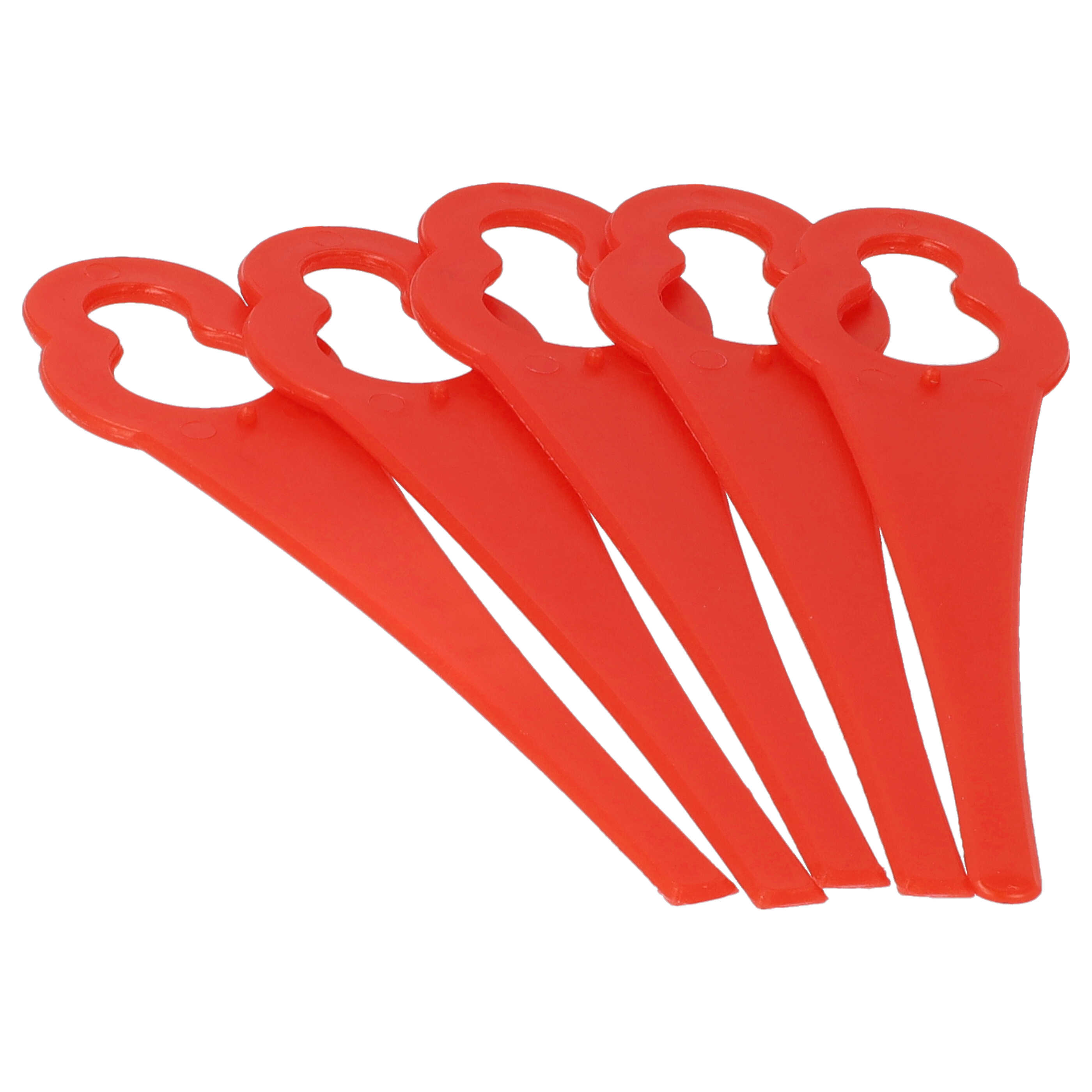 50x Exchange Blade replaces ALM BQ026 for Cordless Strimmer etc. - nylon / plastic, red