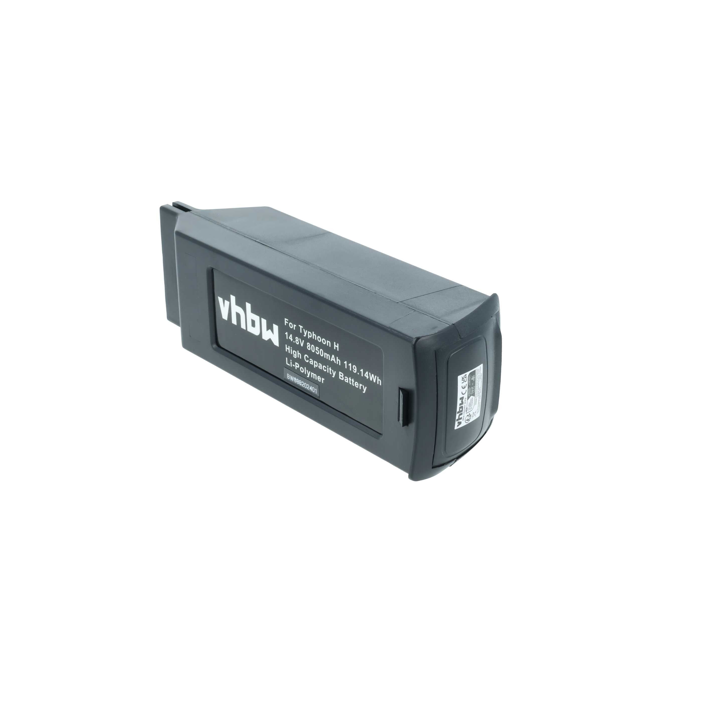 2x Batteries remplace Yuneec YUNH105, YUNTYH105 pour drone Yuneec- 8050mAh 14,8V Li-polymère