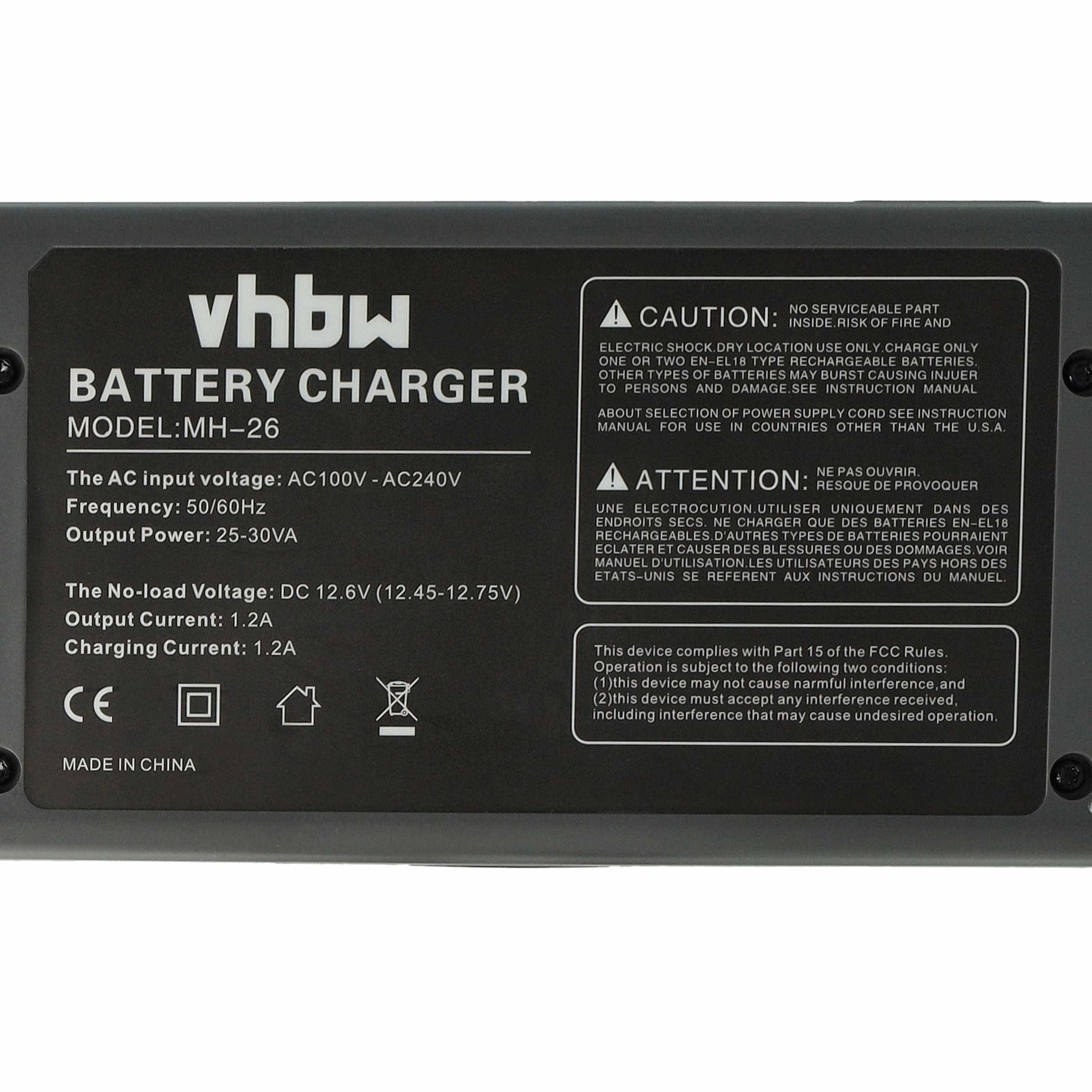 Battery Charger suitable for Nikon, Canon 550EX Digital Camera etc.