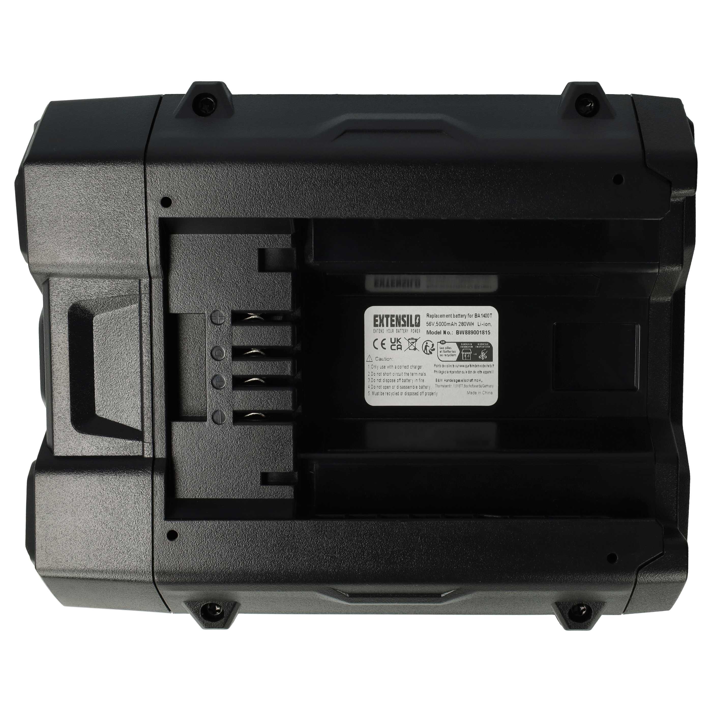 Lawnmower Battery Replacement for EGO BA6720T, BA1400T, BA2800, BA2800T, BA4200, BA4200T - 5000mAh 56V Li-Ion