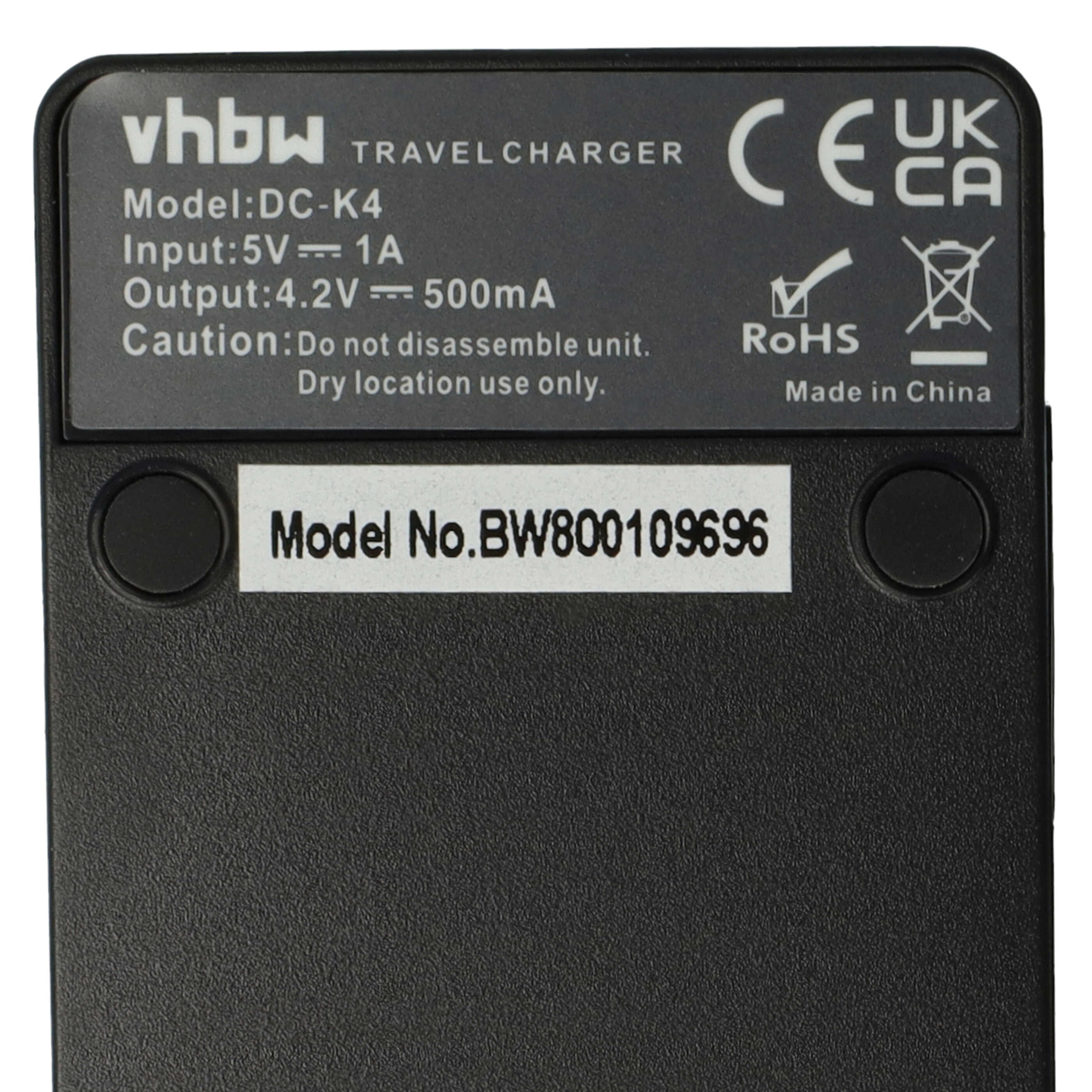 Battery Charger suitable for Easypix Digital Camera - 0.5 A, 4.2 V