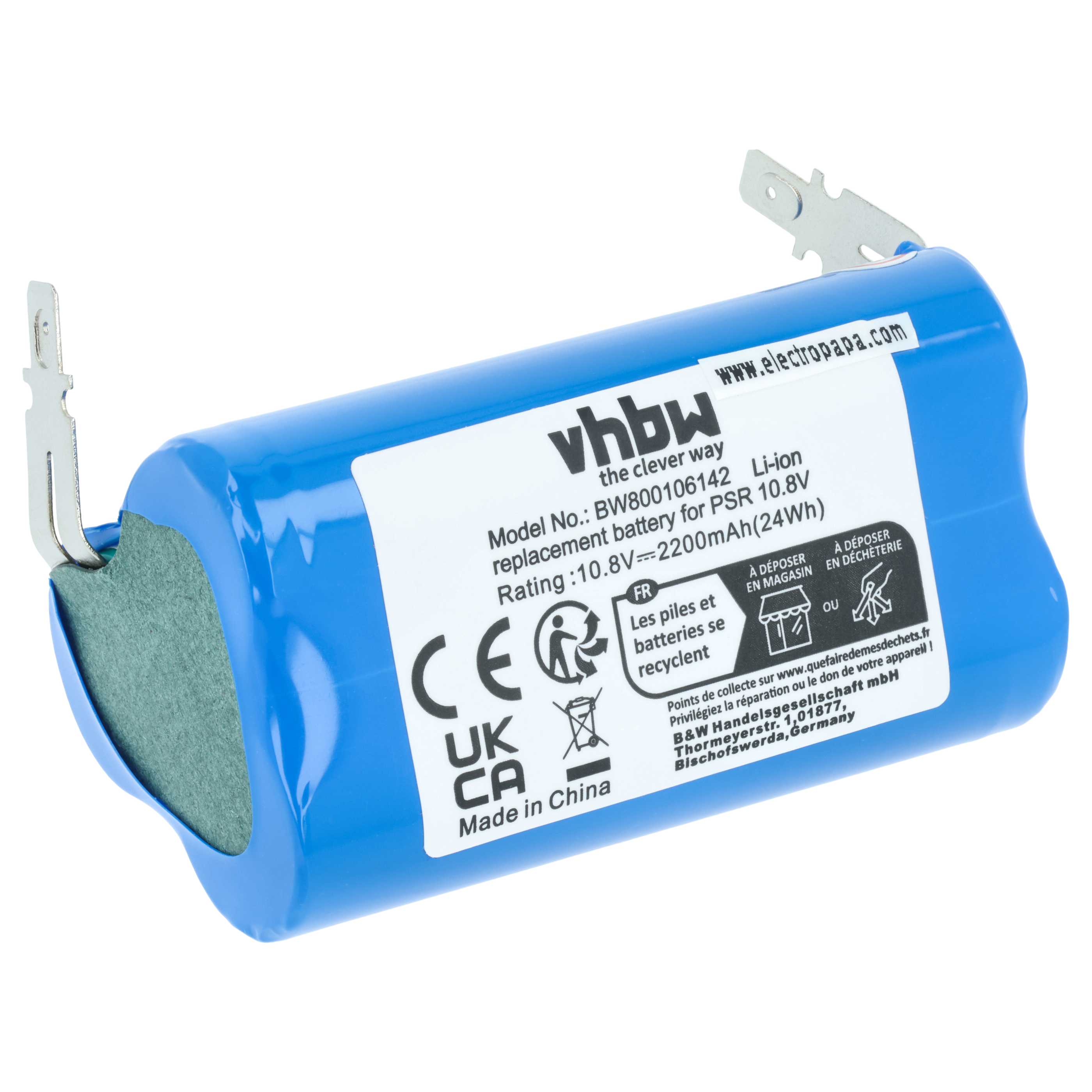 Battery replaces Bosch 2 607 336 863, 2 607 336 864, KEO Electric Power Tool - 2200 mAh, 10.8 V, Li-Ion