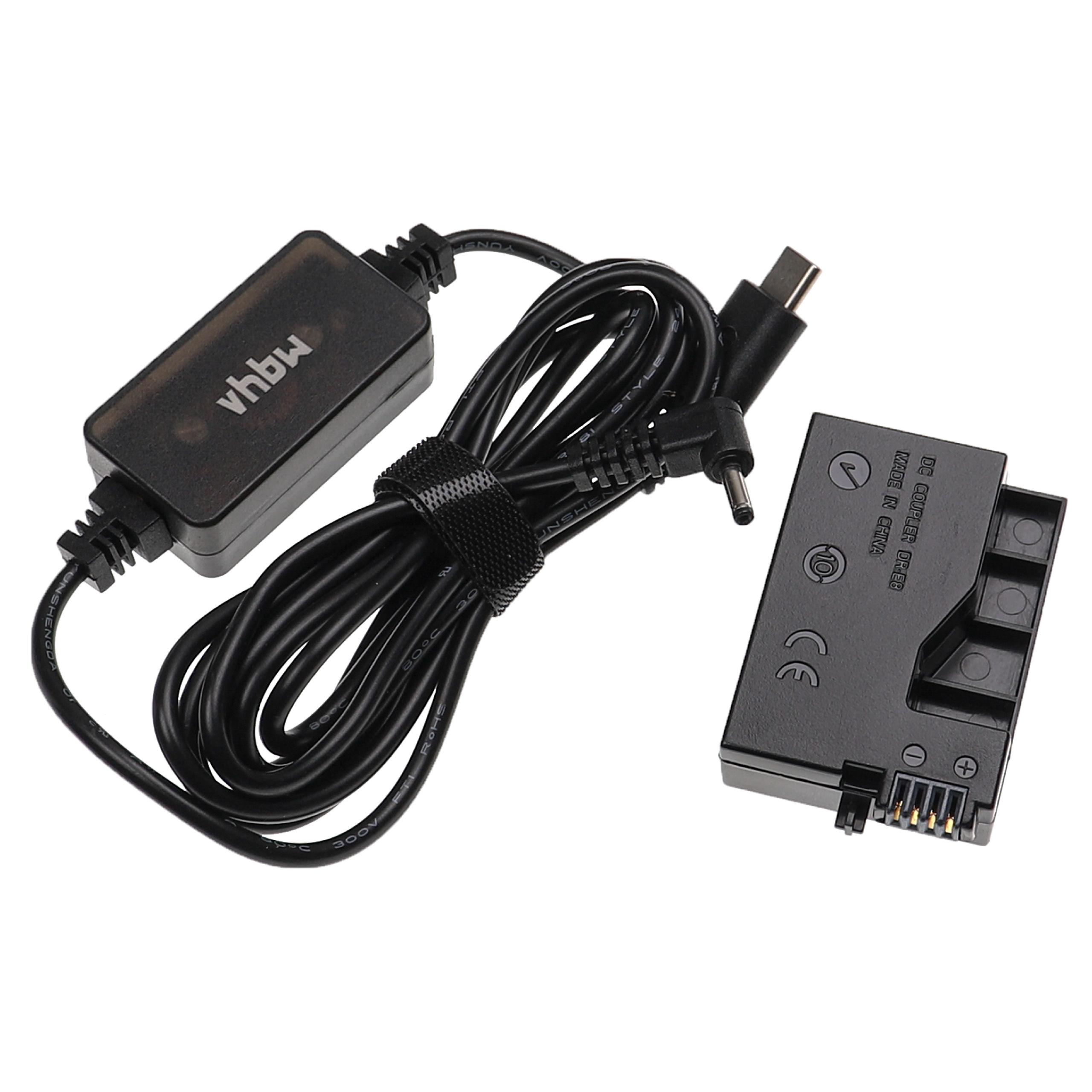 USB Power Supply replaces ACK-E8 for Camera + DC Coupler as Canon - 2 m, 8.4 V 3.0 A