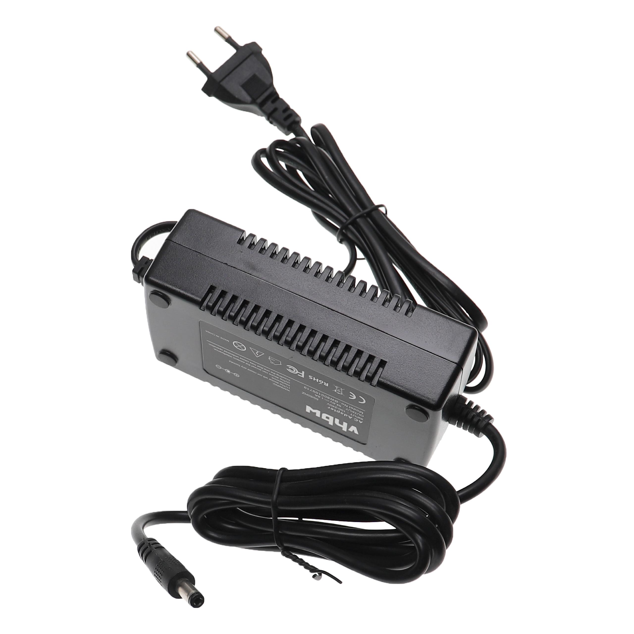 Charger suitable for Li-Ion E-Bike Battery - For 48 V Batteries, With Round Plug, 1.8 A