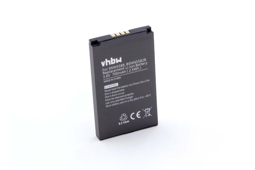 Mobile Phone Battery Replacement for Motorola BSNN5582B, SNN5588 - 700mAh 3.7V Li-Ion