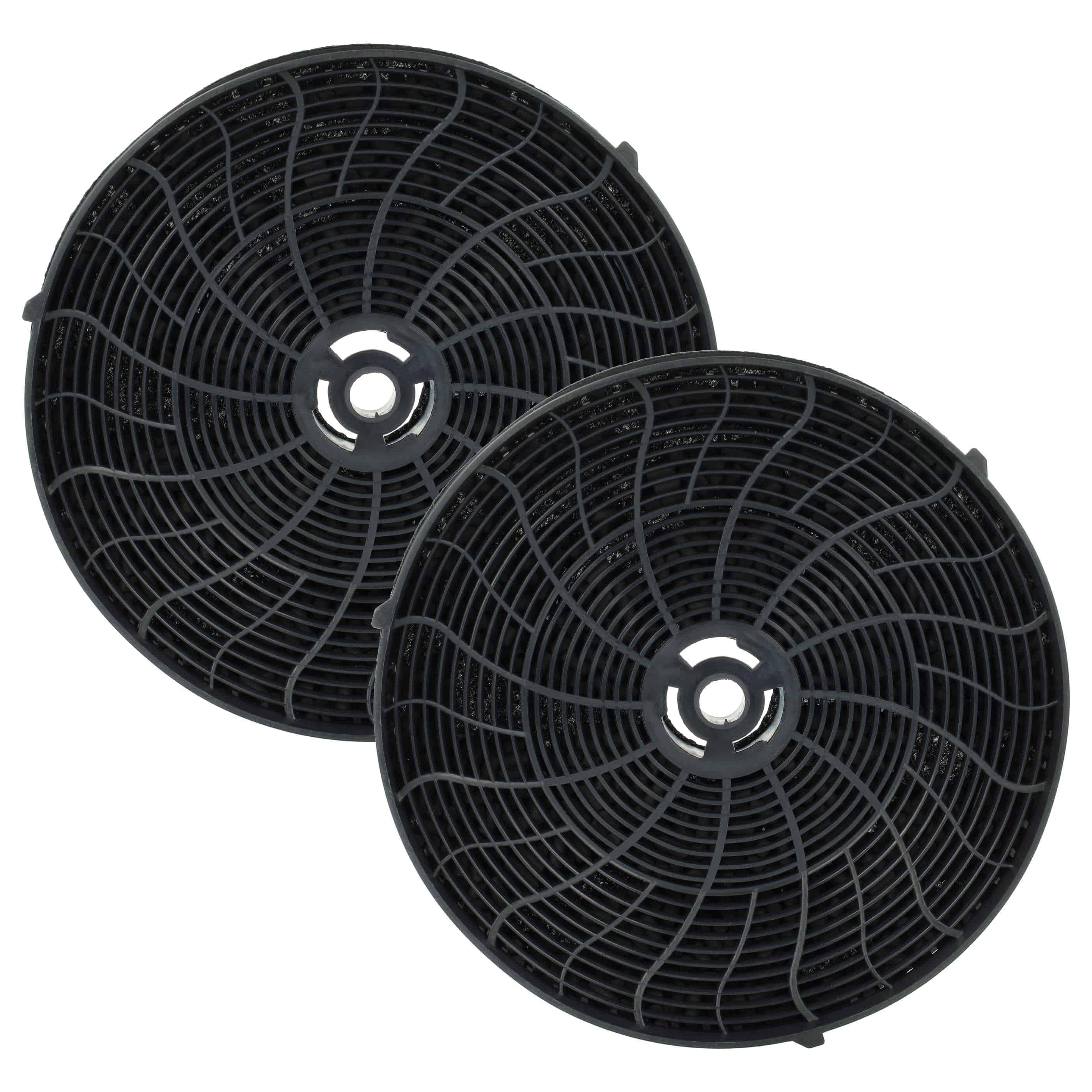 2x Filtres à charbon actif remplace AEG 405517113/8, 4055171138, 405521750, 405517113 pour hotte Zanussi