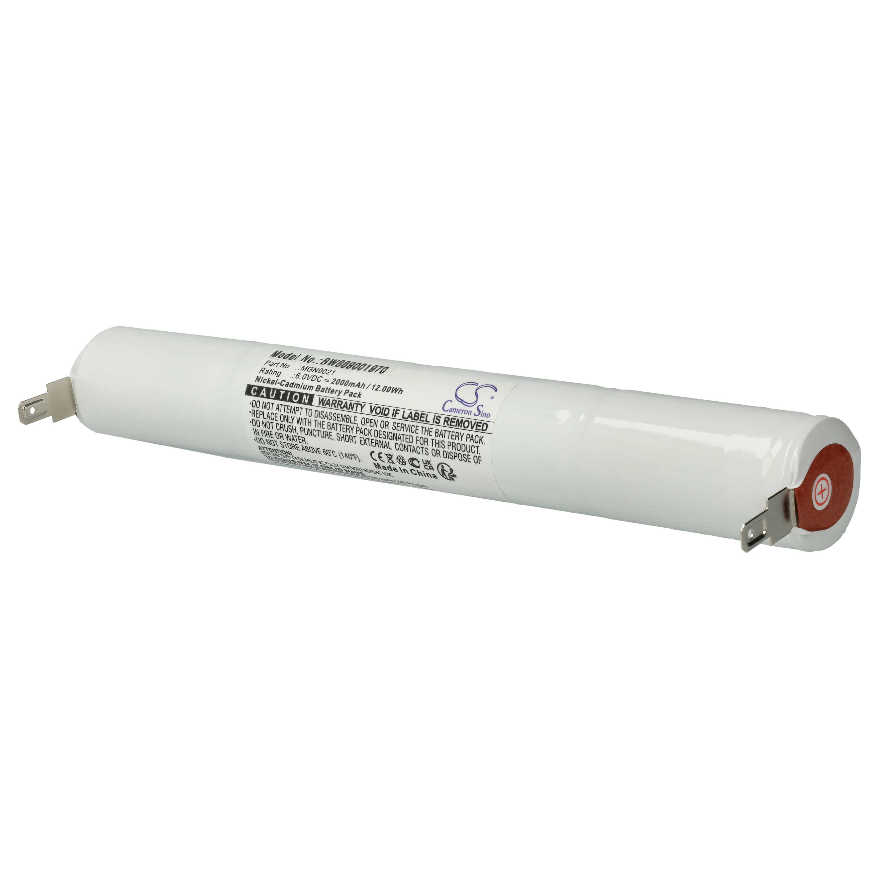 Batería reemplaza NX MGN9021, 5xSC ST4 HT 6V para iluminación emergencia (2000 mAh, 6 V, NiCd)