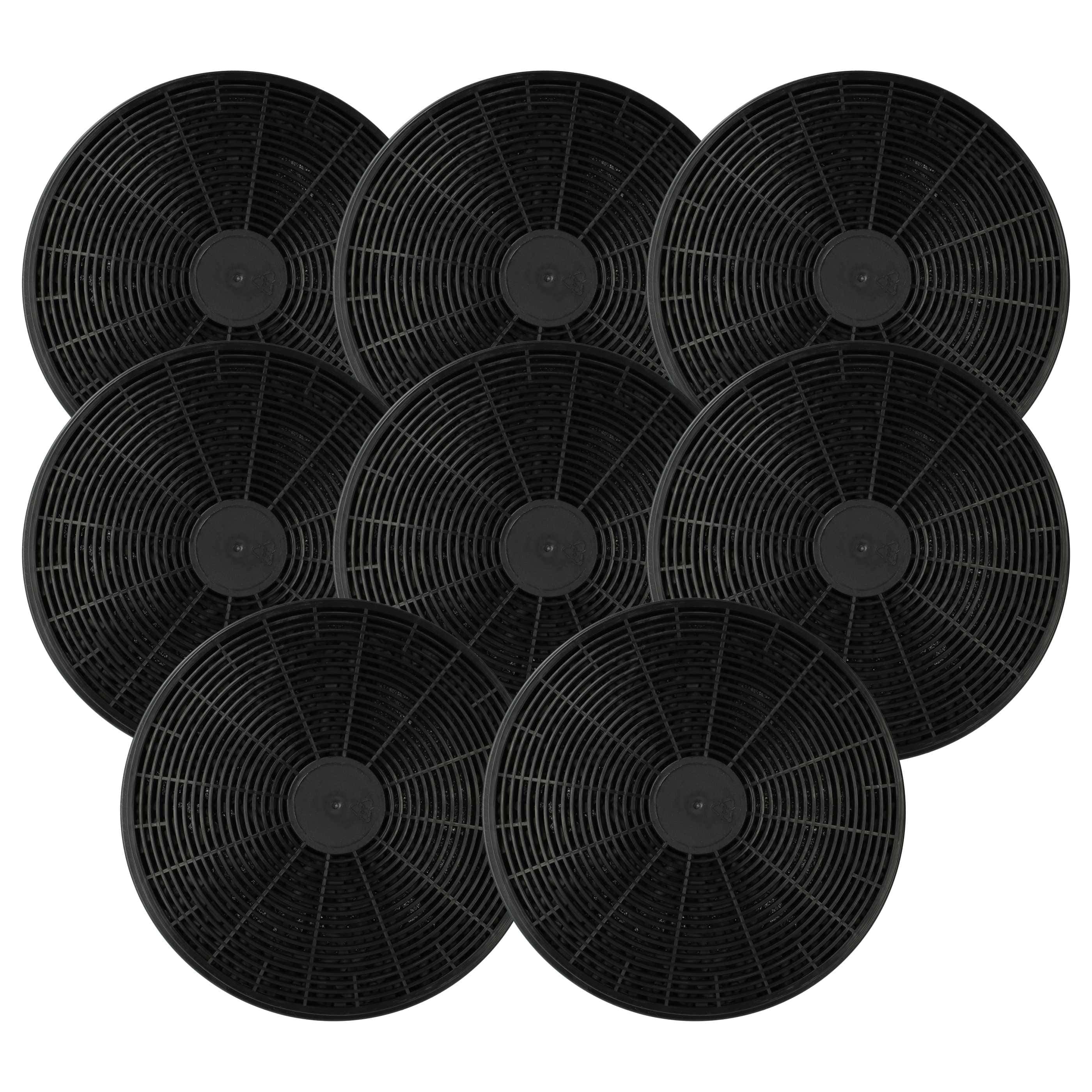 8x Filtres à charbon actif remplace Baumatic ST1 pour hotte Hanseatic