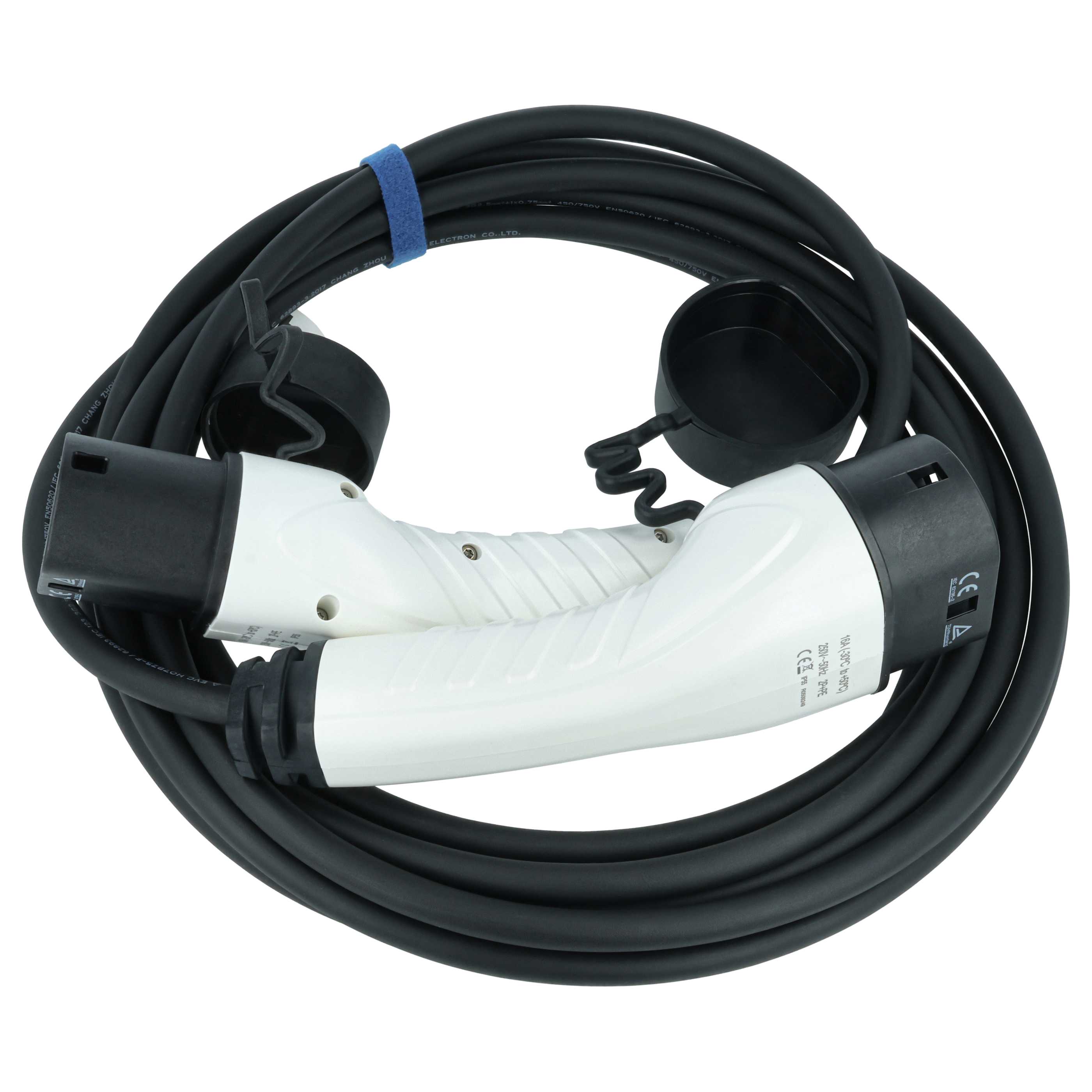 E-Auto Ladekabel Typ 2 zu Typ 2 - 16 A 1-phasig, 3,5 kW Mode 3, 7 m