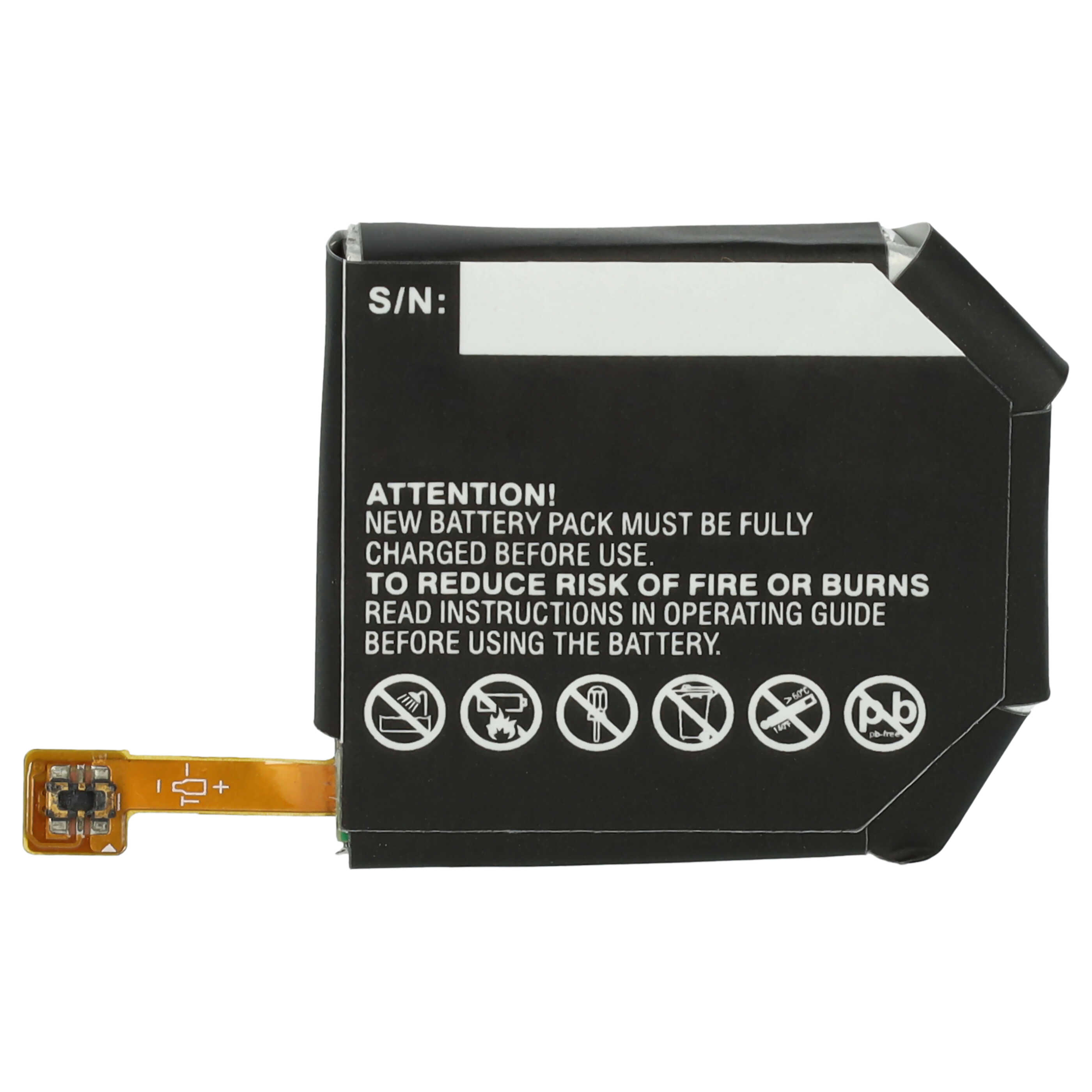 Smartwatch Battery replaces LG BL-S6 - 570 mAh 3.85 V Li-polymer + Tools