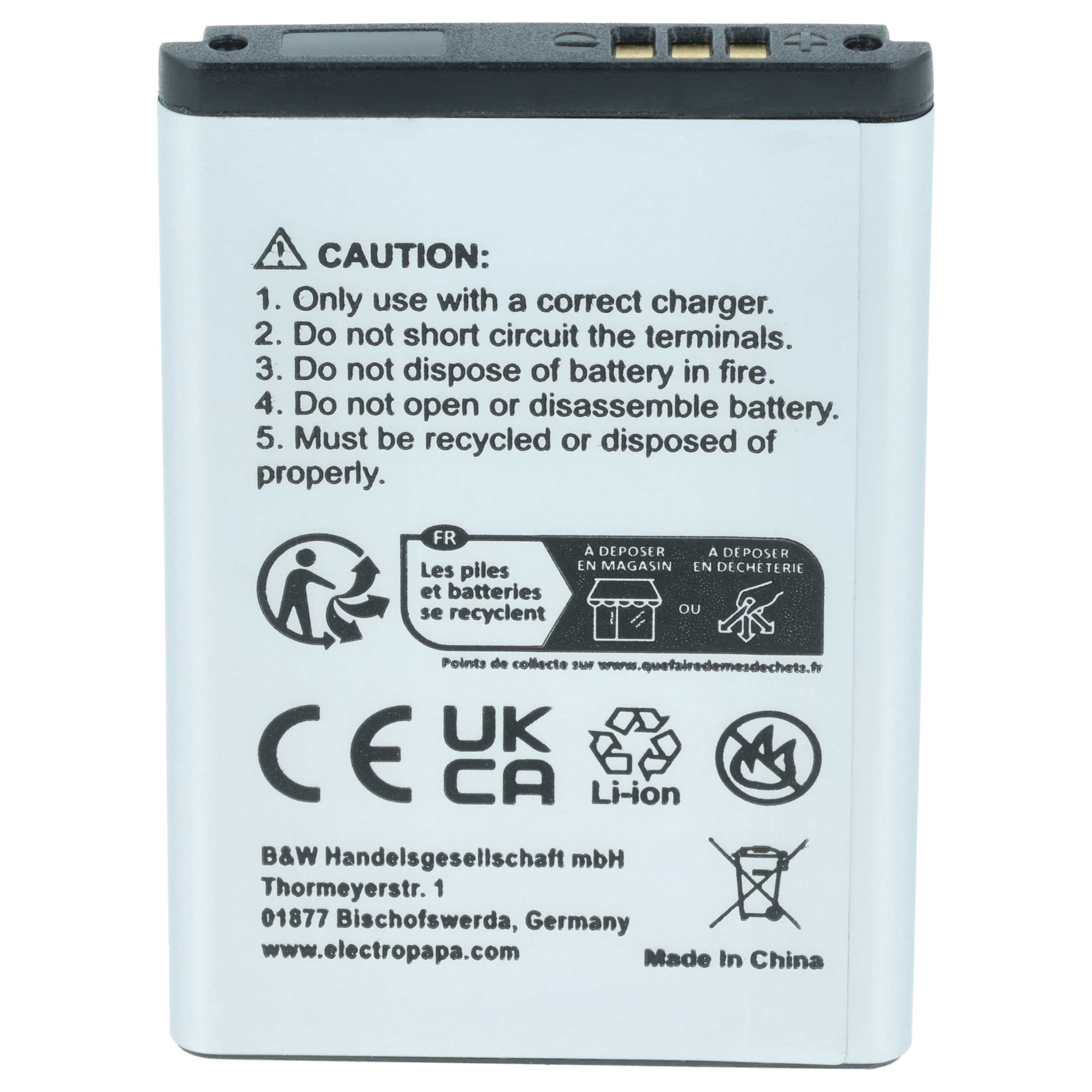 Akumulator do telefonu smartfona zamiennik Samsung AB043446LA, AB043446BC, AB043446BE - 850 mAh 3,7 V Li-Ion
