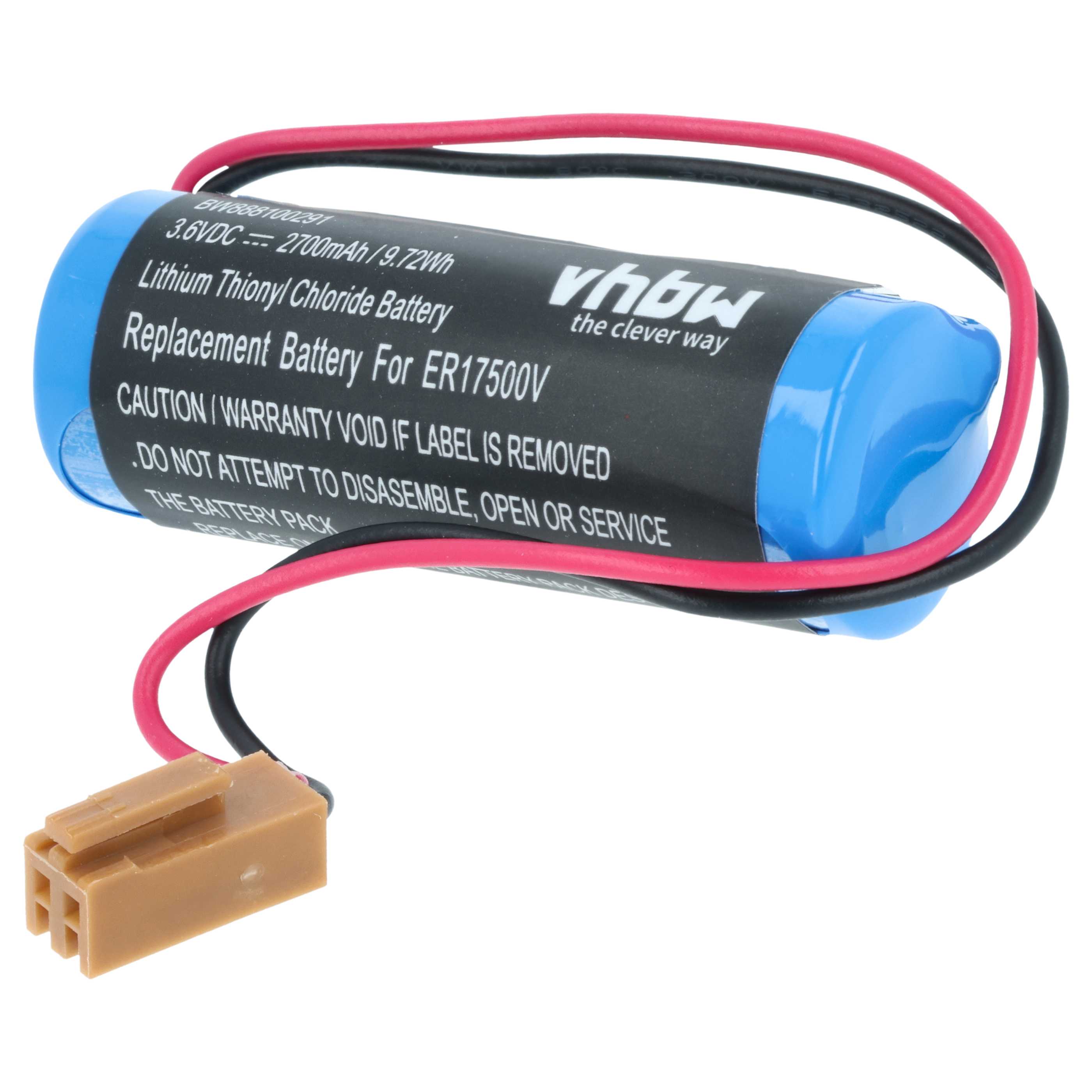Bateria do PLC programowalnego sterownika zamiennik Maxell ER17/33 - 2700 mAh 3,6 V Li-MnO2