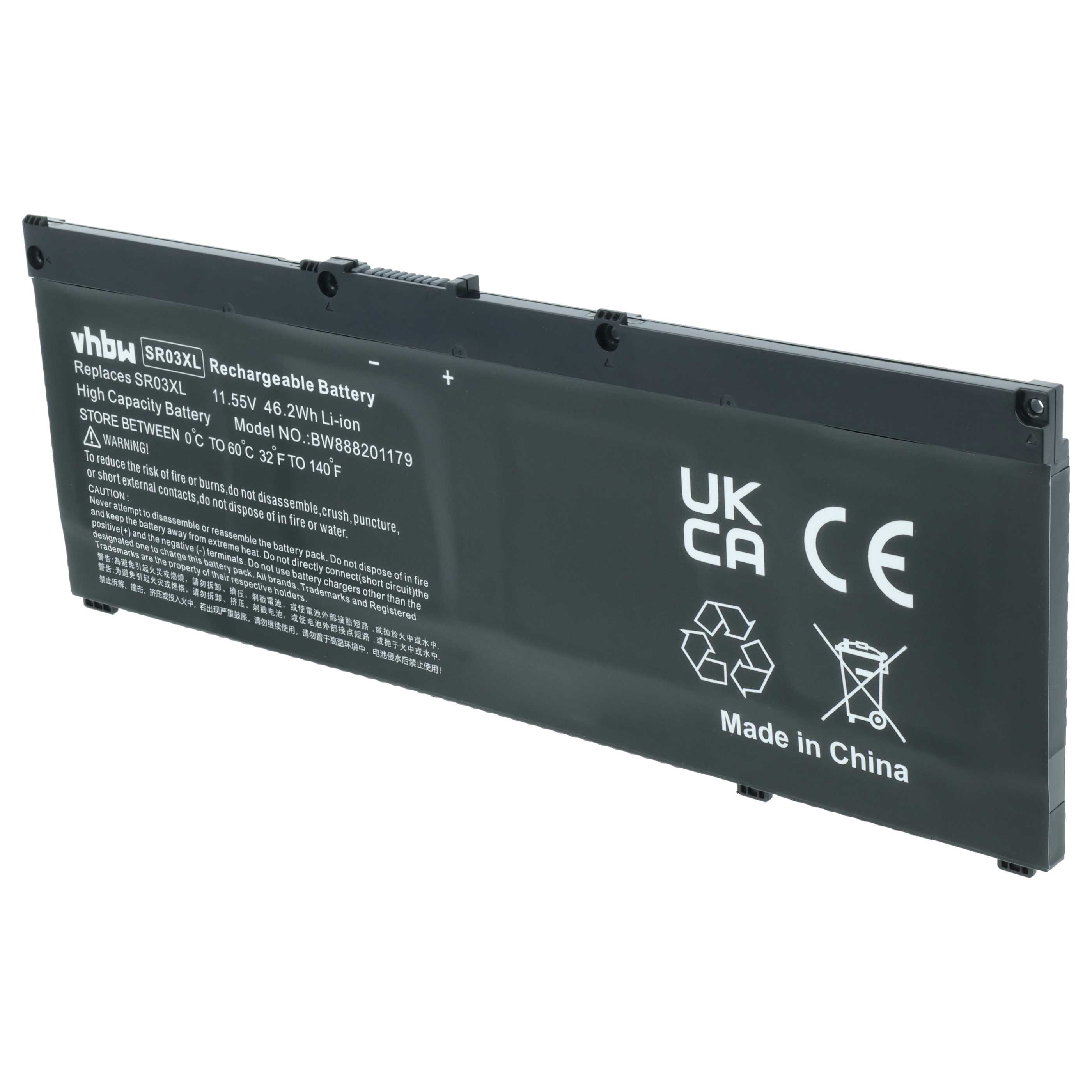 Akumulator do laptopa zamiennik HP L08855-855, HSTNN-IB8L, SR03XL, L08934-1B1 - 4000 mAh 11,55 V LiPo, czarny