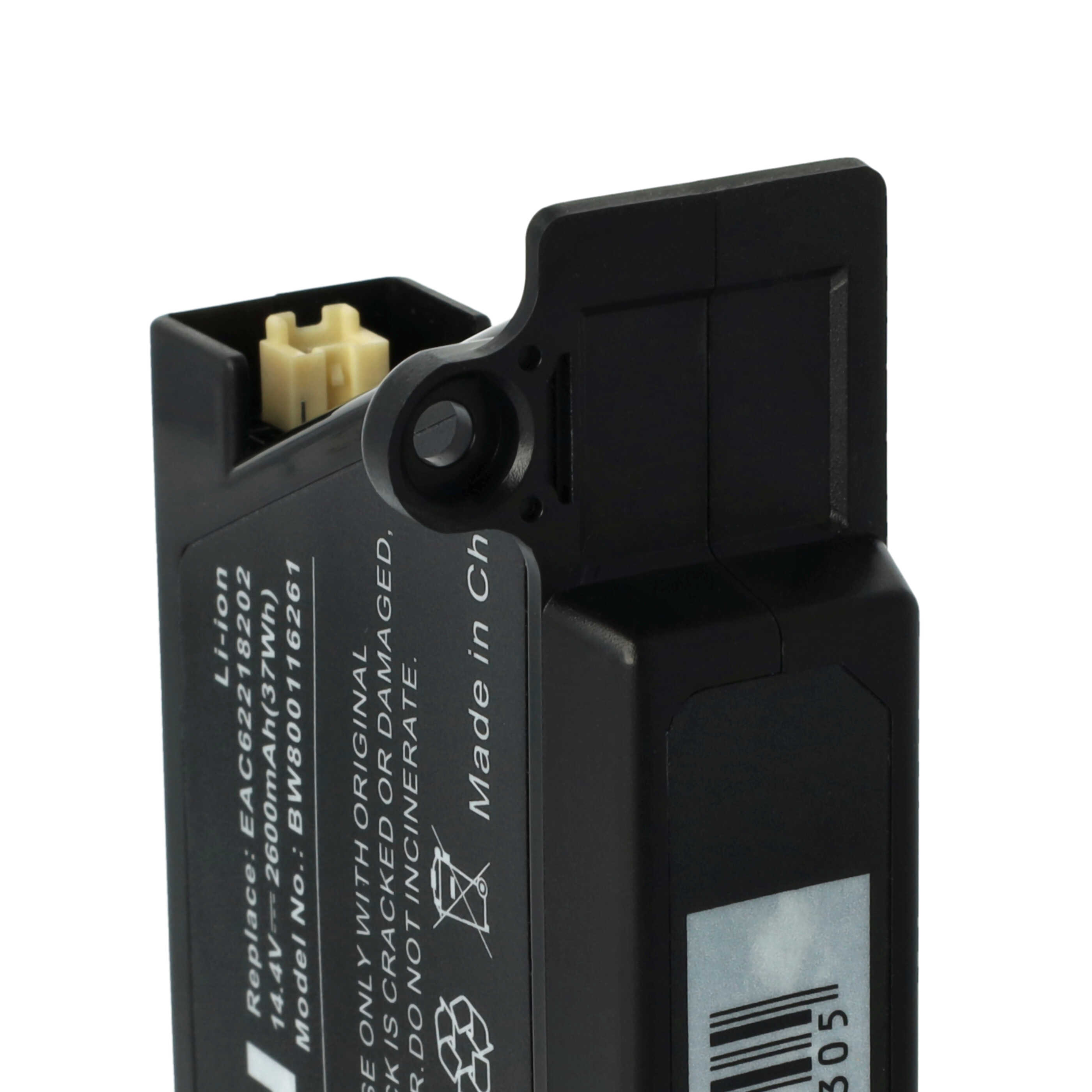 Batterie remplace LG BRL1, EAC60766102, EAC60766101, EAC60766103 pour robot aspirateur - 2600mAh 14,4V Li-ion