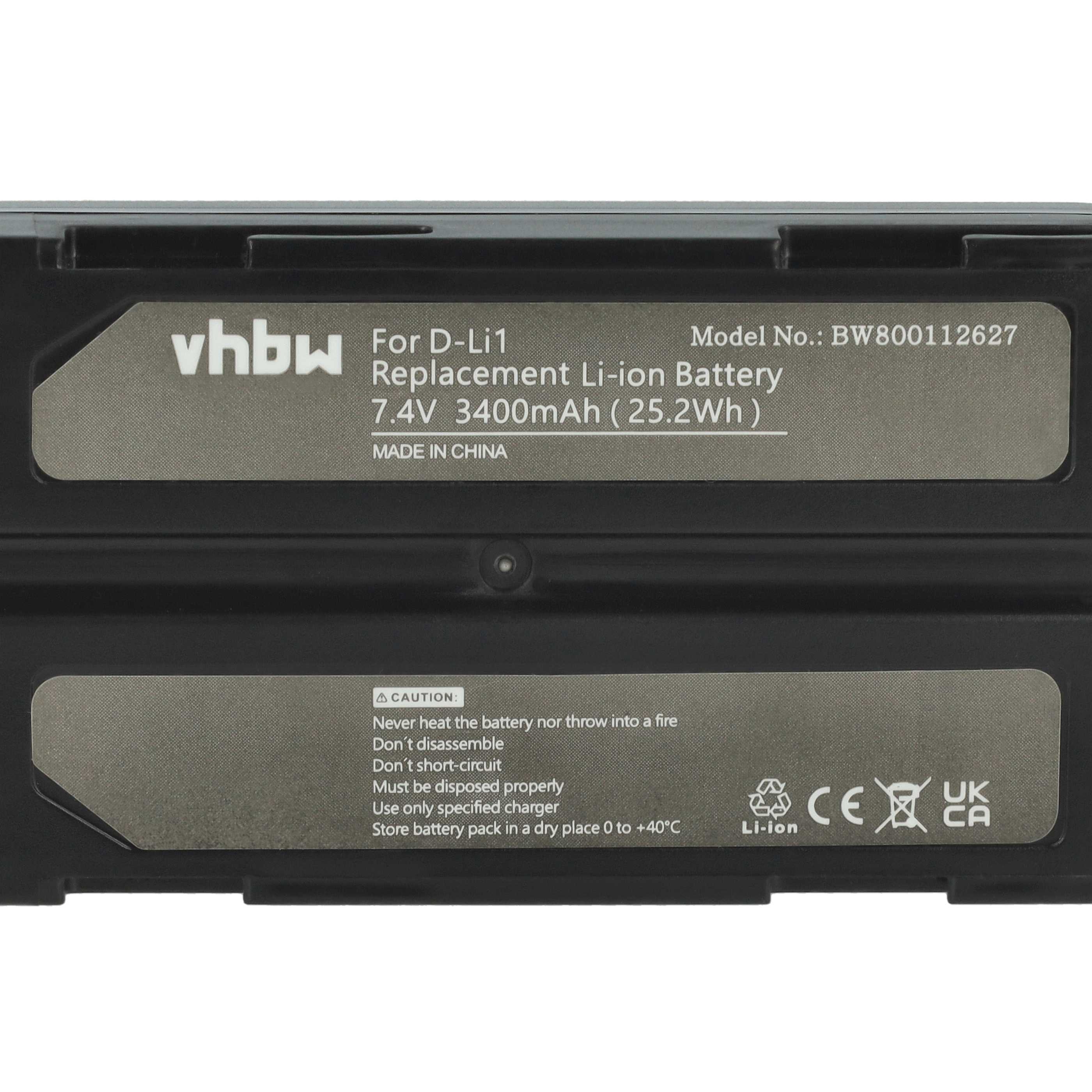 2x Battery replaces CHC 1906110059 - 3400mAh, 7.4V, Li-Ion