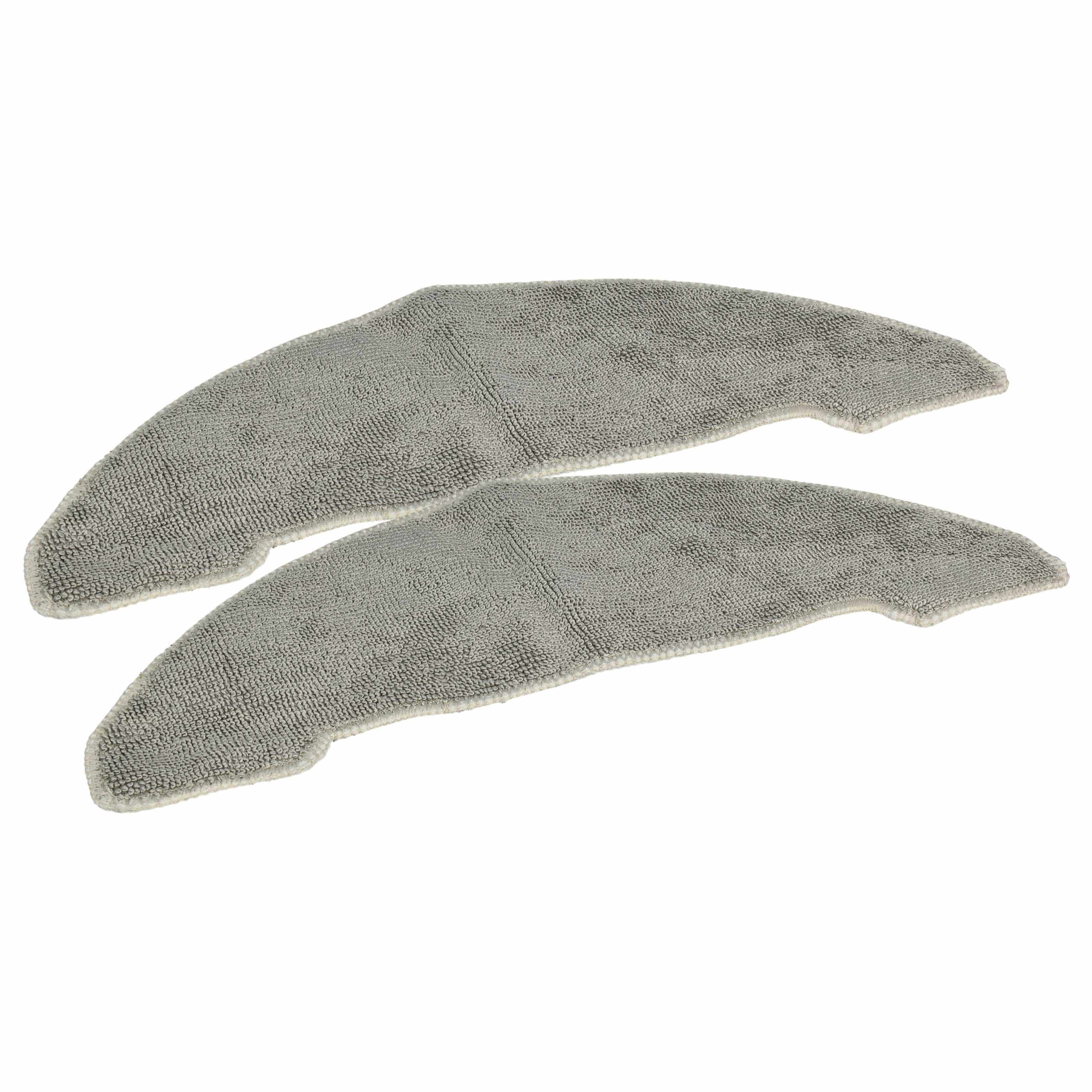 2x Cleaning Cloth suitable for Proscenic 850T Robot Vacuum - microfibre