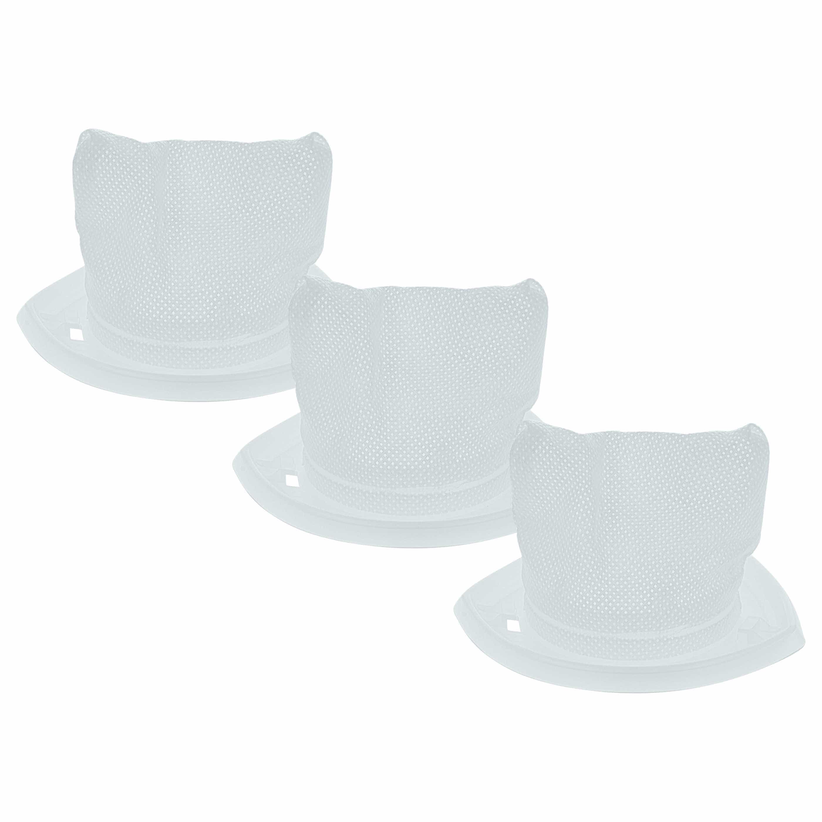 3x Filterreplacement filter replaces Black & Decker FLVD10-XJ, 90590689 for Black & Decker Vacuum Cleaner