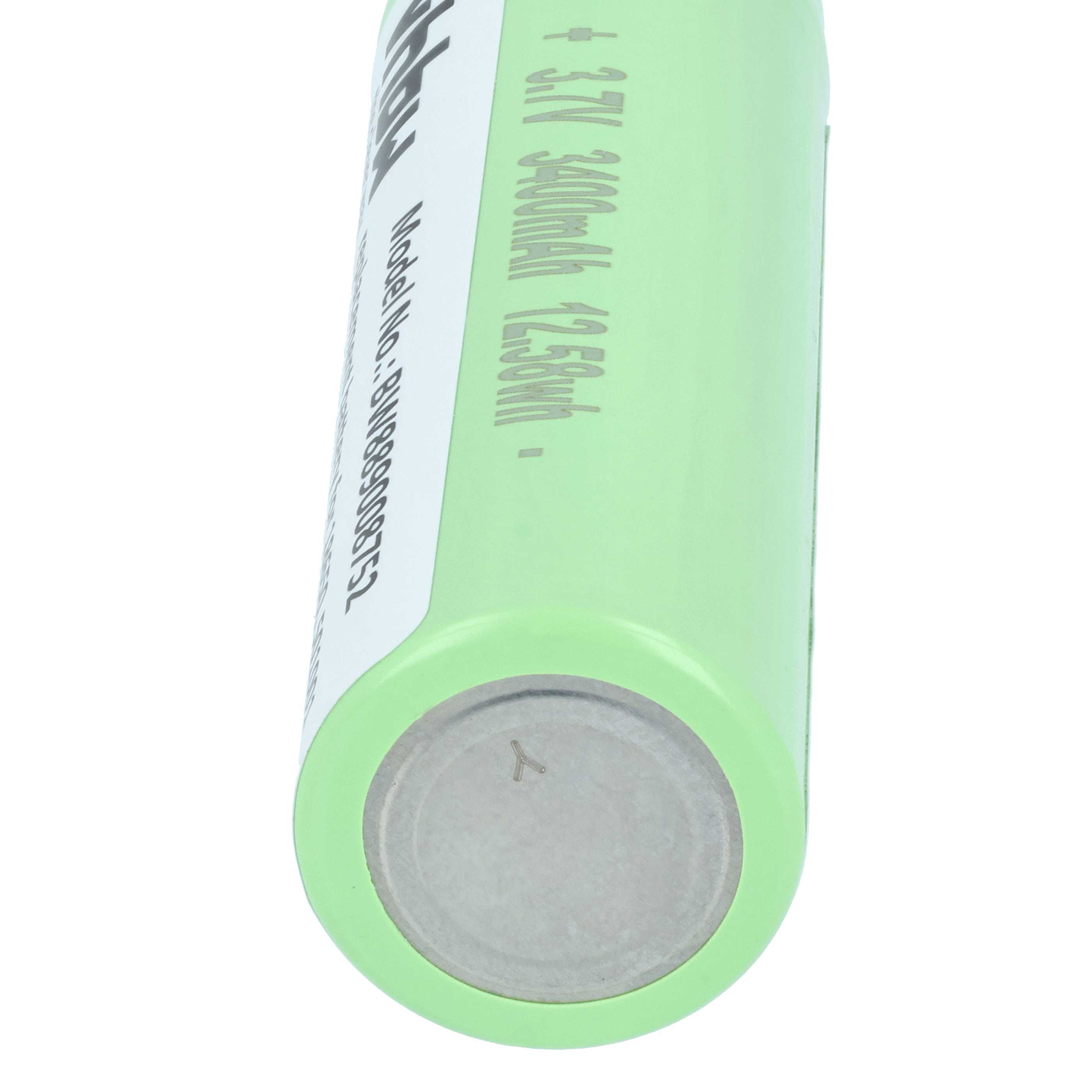 Taschenlampe-Akku (5 Stück) als Ersatz für Ledlenser 501001 für Fenix - 3400mAh 3,7V Li-Ion