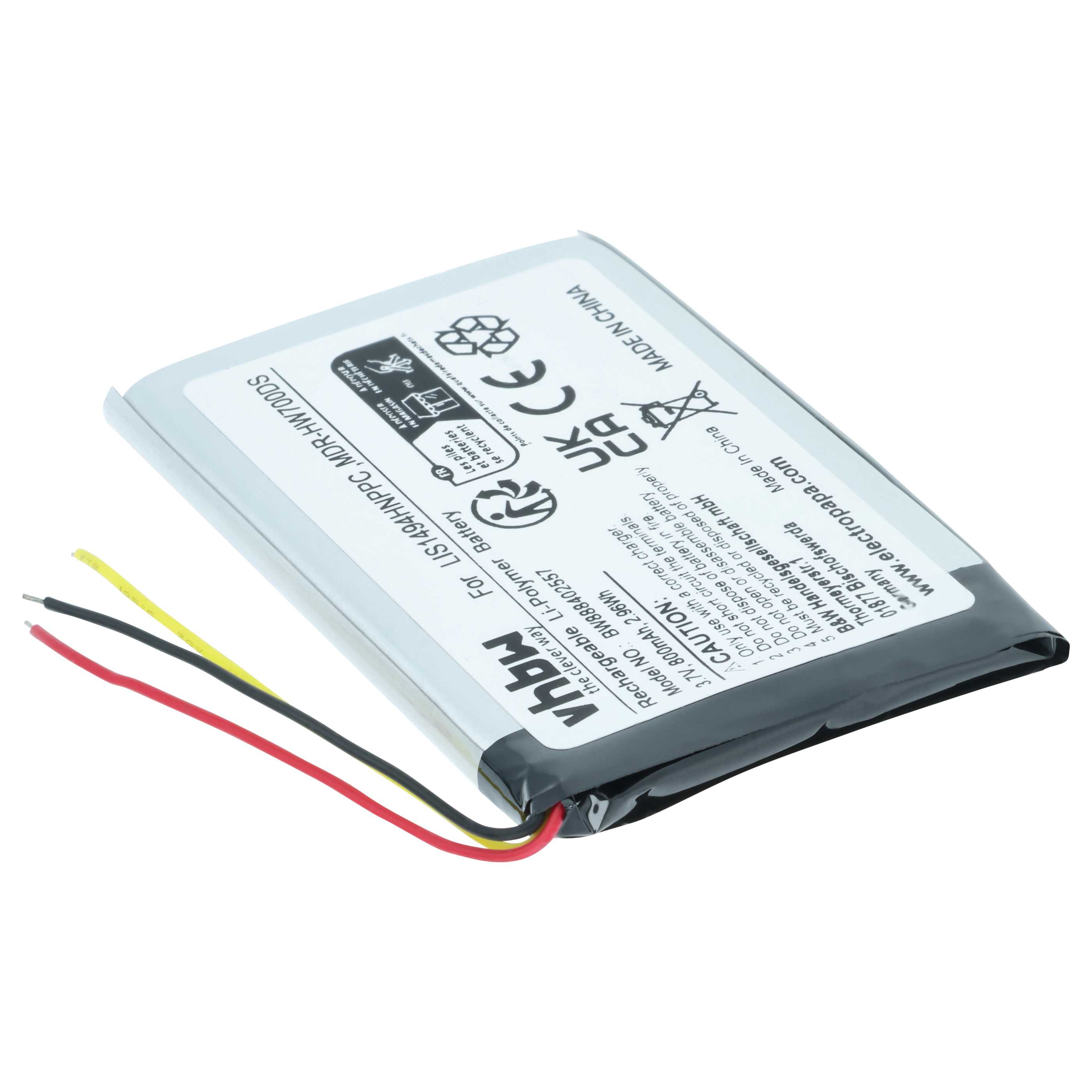 Akumulator do słuchawek bezprzewodowych zamiennik Sony LIS1494HNPPC - 800 mAh 3,7 V LiPo